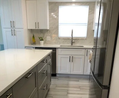 two tone cabinets kitchen design