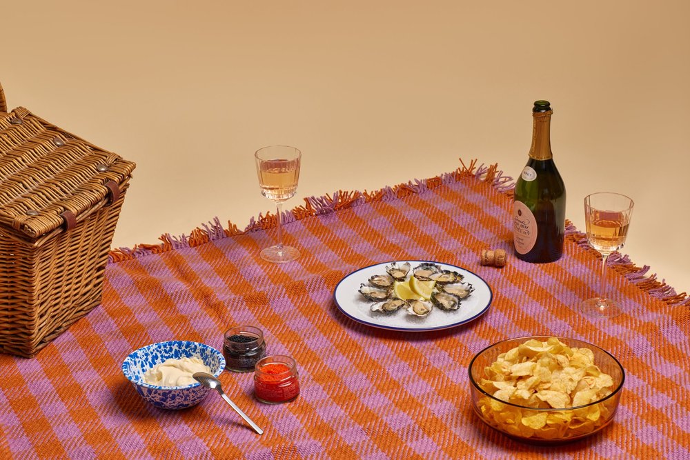 Orange Wine and Lavender Thicky Rug