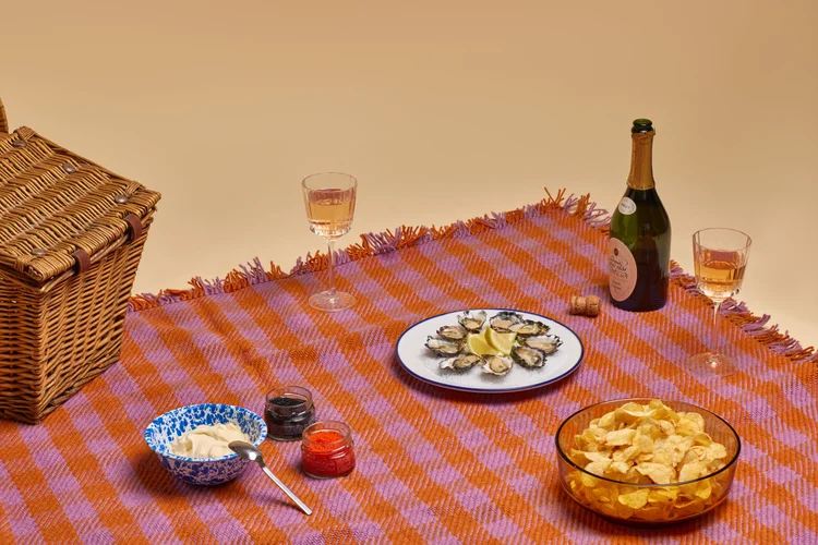 Orange Wine and Lavender Thicky Rug