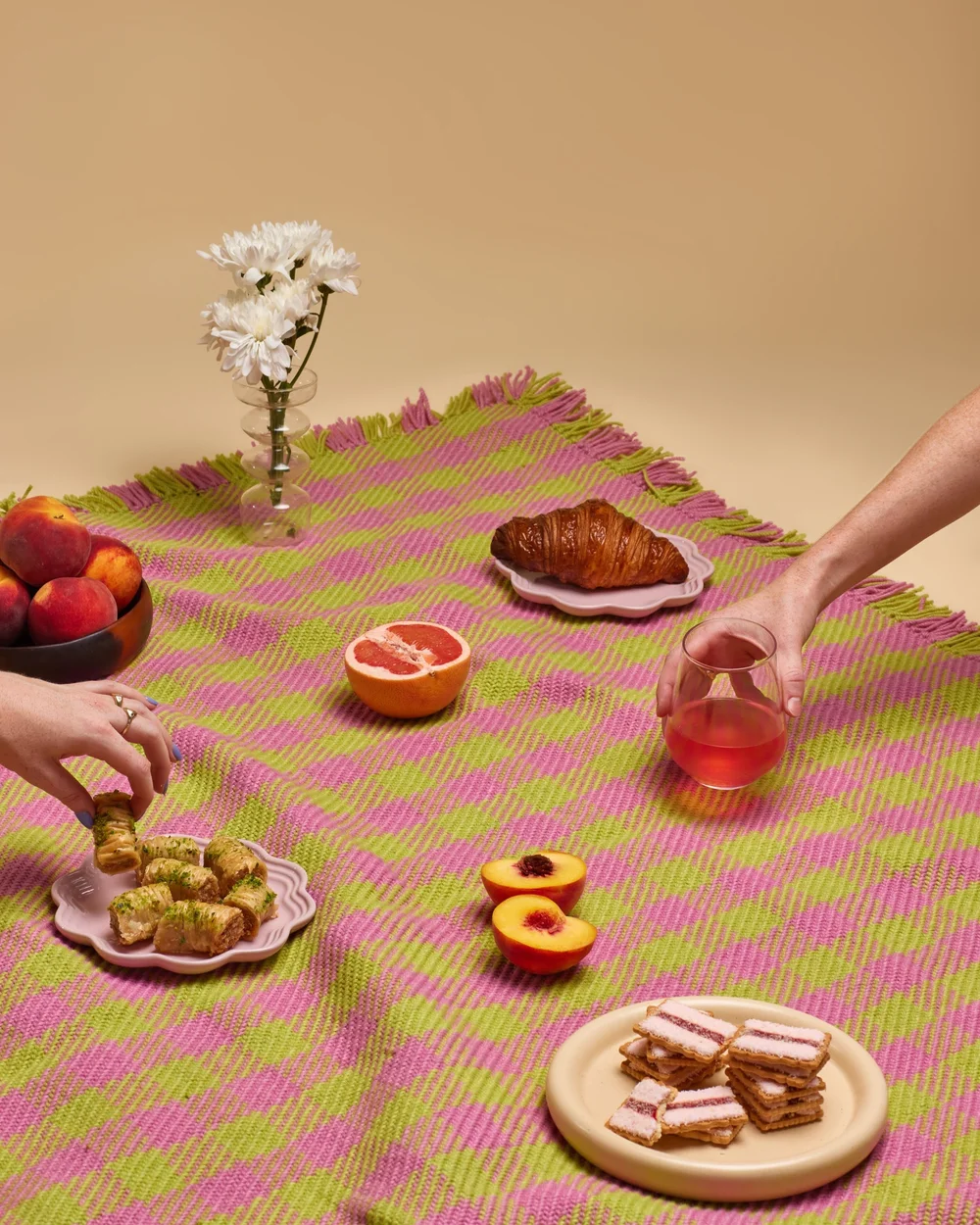 Pink Frosting and Lime Thicky Rug