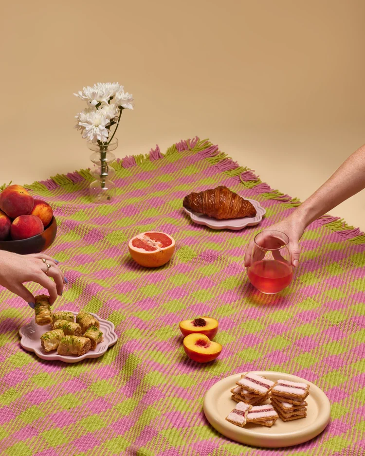 Pink Frosting and Lime Thicky Rug