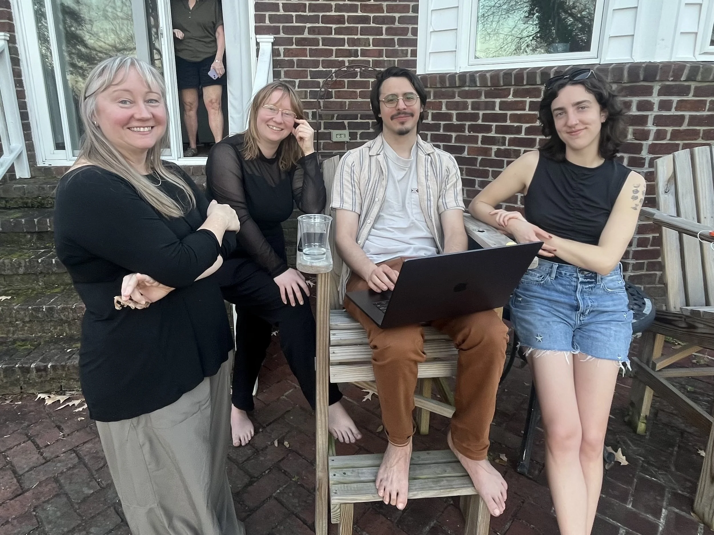 Director Rebecca Mlinek, DP Katie Mlinek, AD Fernando MacFarlane, Producer Zoe Garrick