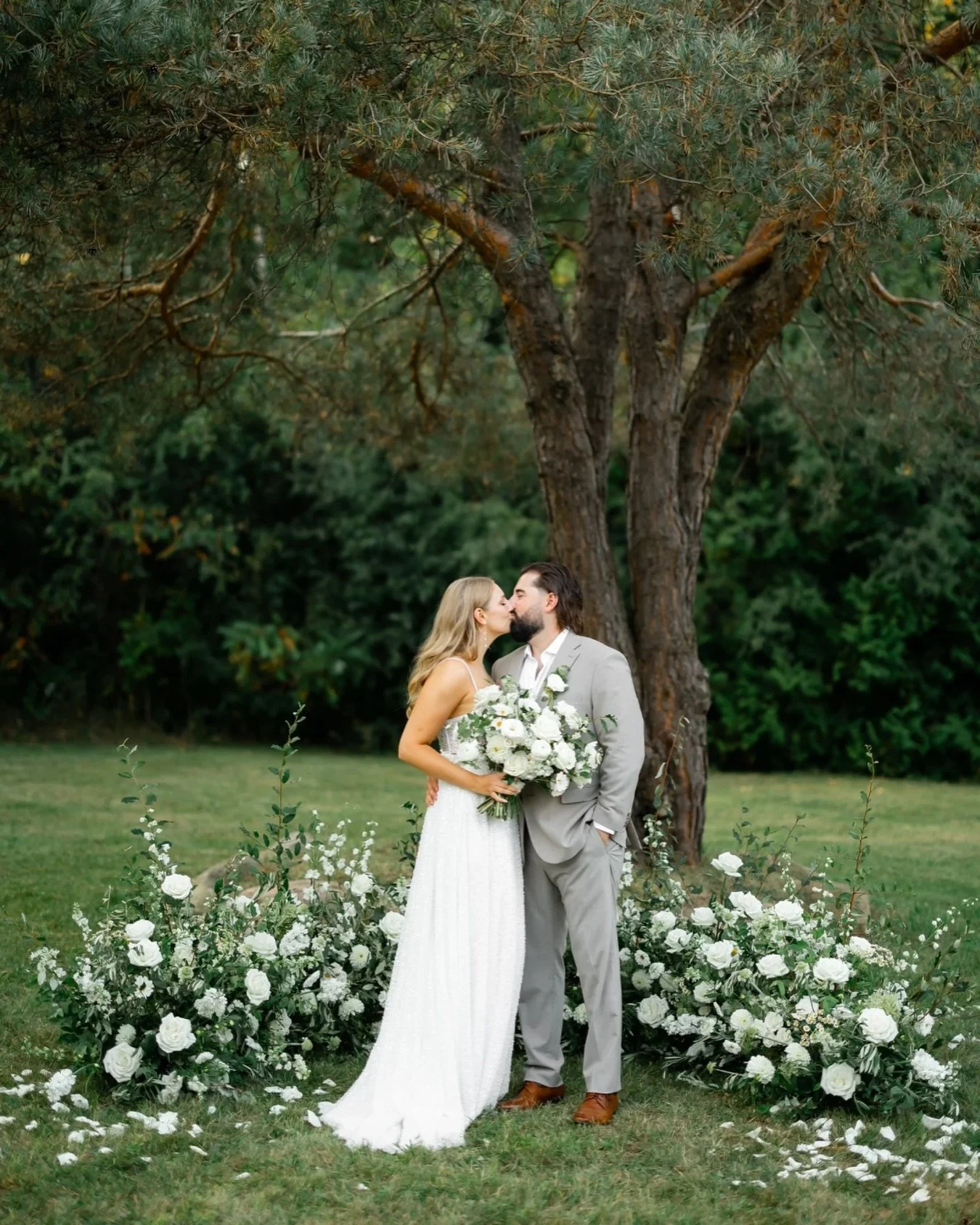 A little word of advice: Kiss 
As much and as often as you&rsquo;d like. They make for the best photos 🥰  Congrats to these two cuties!!! 

Vendor Team ❤️
@rooted.photo
@dayofweddingcoordinator.ca 
@bellwoodblooms
@otgstudio
@kromasalon
@djmikecabra