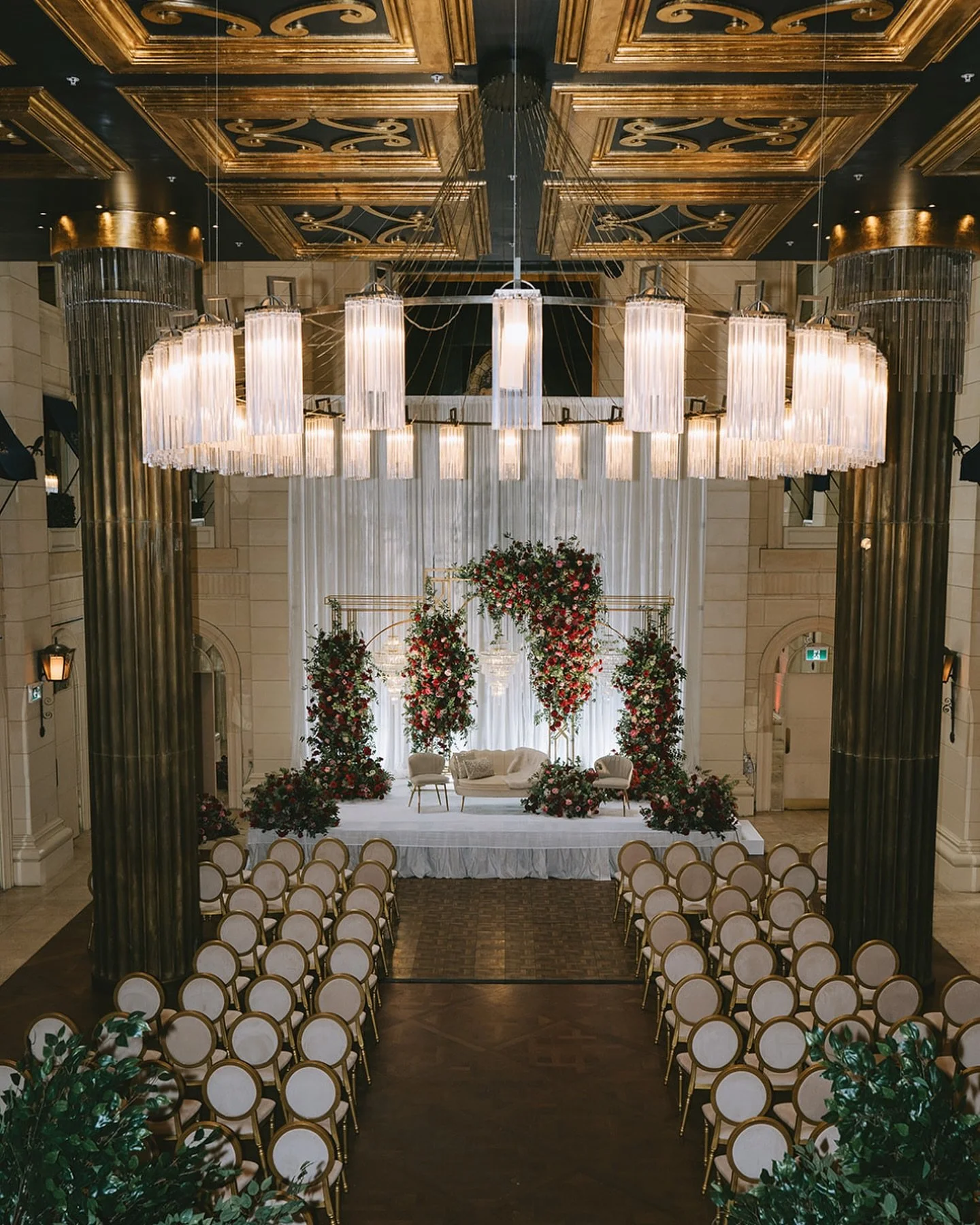 OMG Are we the drama?!!😅

A&amp;O&rsquo;s wedding @eventsbywindsorarms had the makings of a royal affair with all the touches of gold, intricately woven glam &amp; grand floral displays by @tanzysdecor 

Thanks again for allowing us to be a part of 