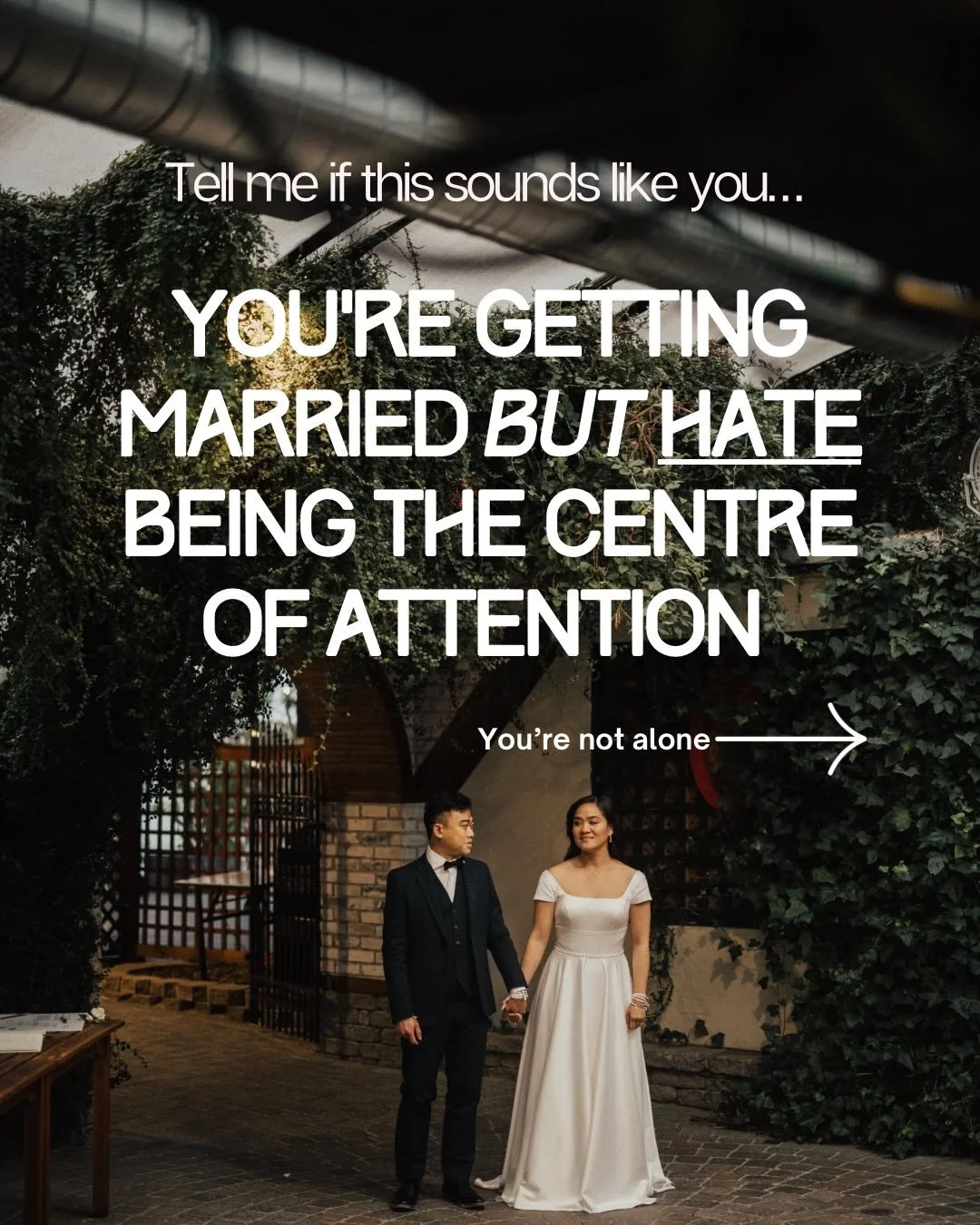 ✨This one&rsquo;s for my introverts ✨
The ones who are secretly dreading their wedding day spotlight. Whether it&rsquo;s the thought of entertaining 50+ people, having enough social battery to talk to everyone, staying up past your bedtime or just ha