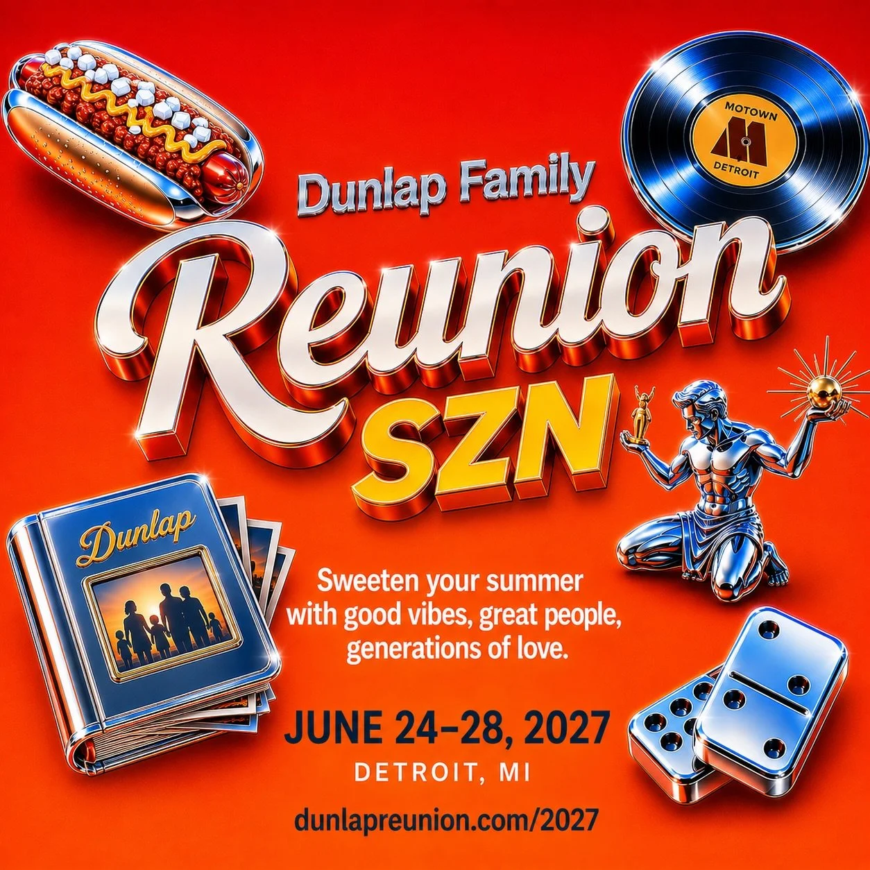 Detroit 2027 may still feel a little way down the road, but reunion planning is already moving!

Pay your family dues by December 1, 2026, and help us keep the reunion tradition moving forward.

🔗 dunlapreunion.com/family-dues

#DunlapFamilyReunion 
