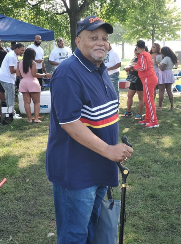 Robert L. Brown Sr. at a family picnic