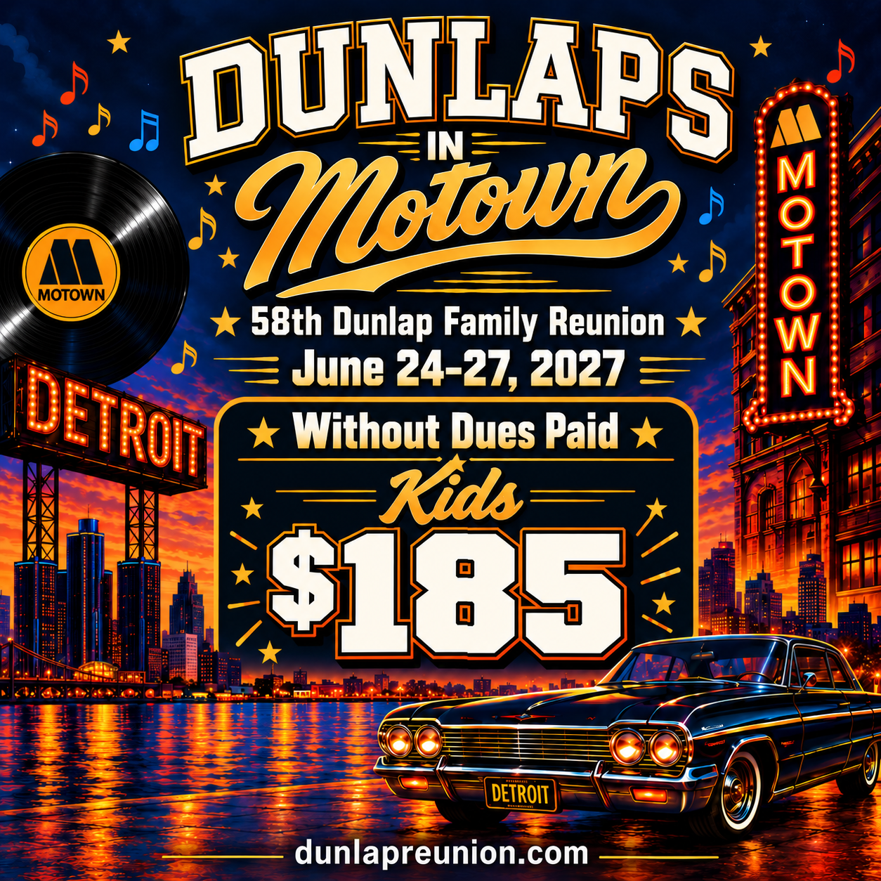NON-DUES PAID: 2027 Reunion Bundle (KIDS)
