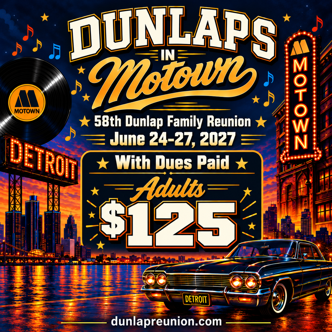 DUES PAID: 2027 Reunion Bundle (ADULTS)