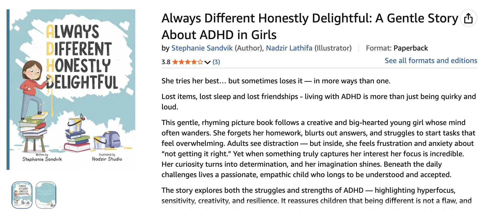 ADHD Book for girls