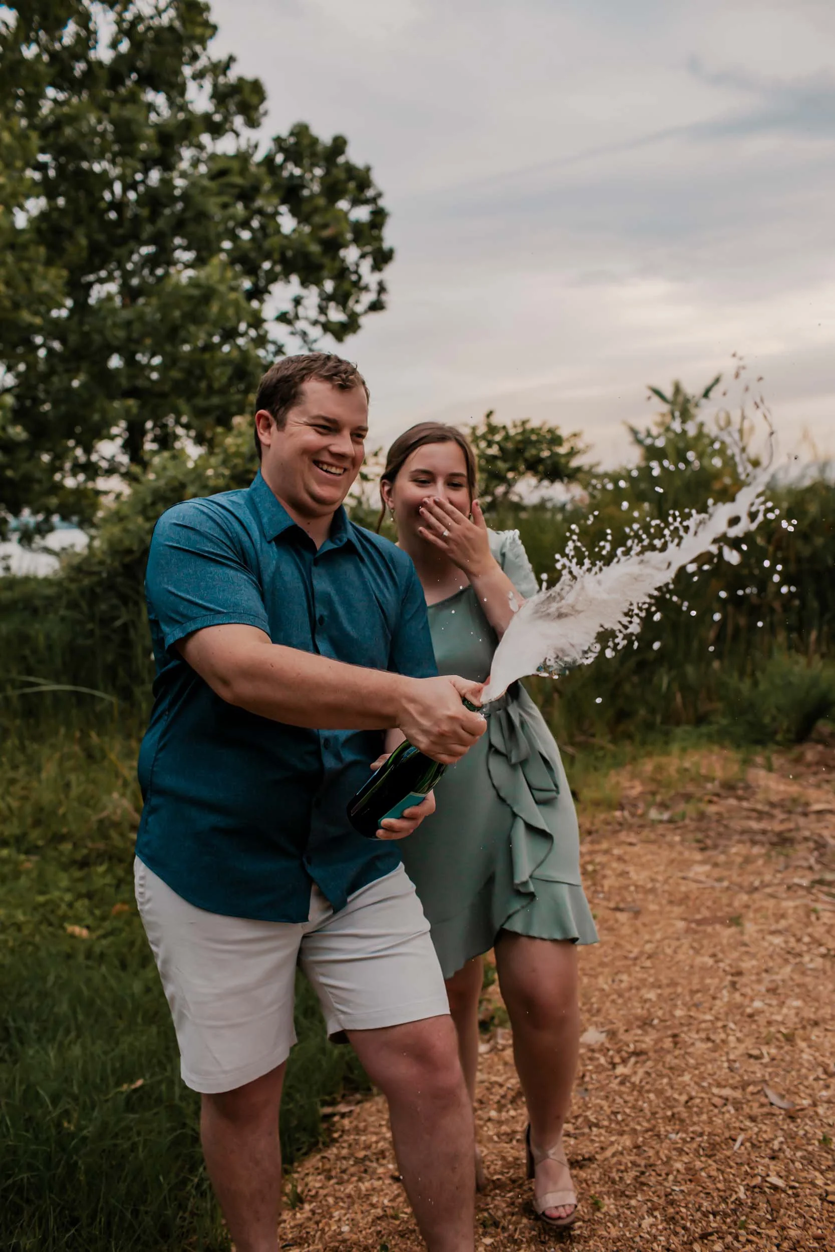 A Golden Hour Engagement Session by the Lake | Mt Juliet Photographer