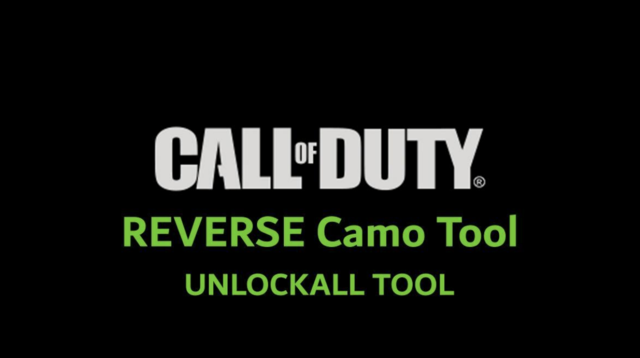COD Reverse Camo Guide &amp; Setup