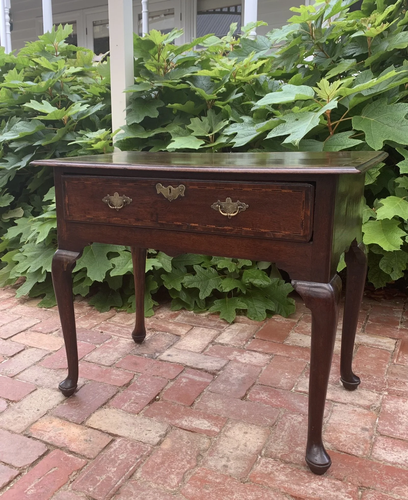 georgian oak side table or low boy c.1760