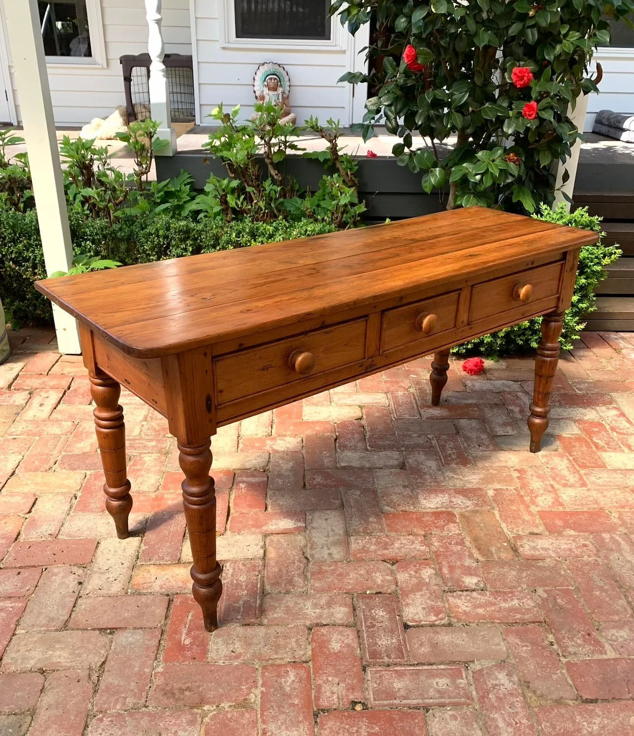 Victorian Country Pine Dresser or Console Table C.1890