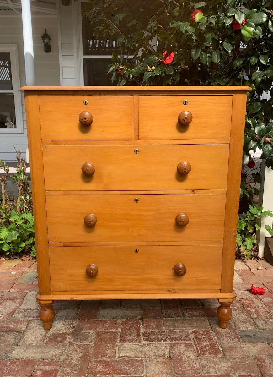 Australian Colonial Pine Chest of Drawers, Circa 1900