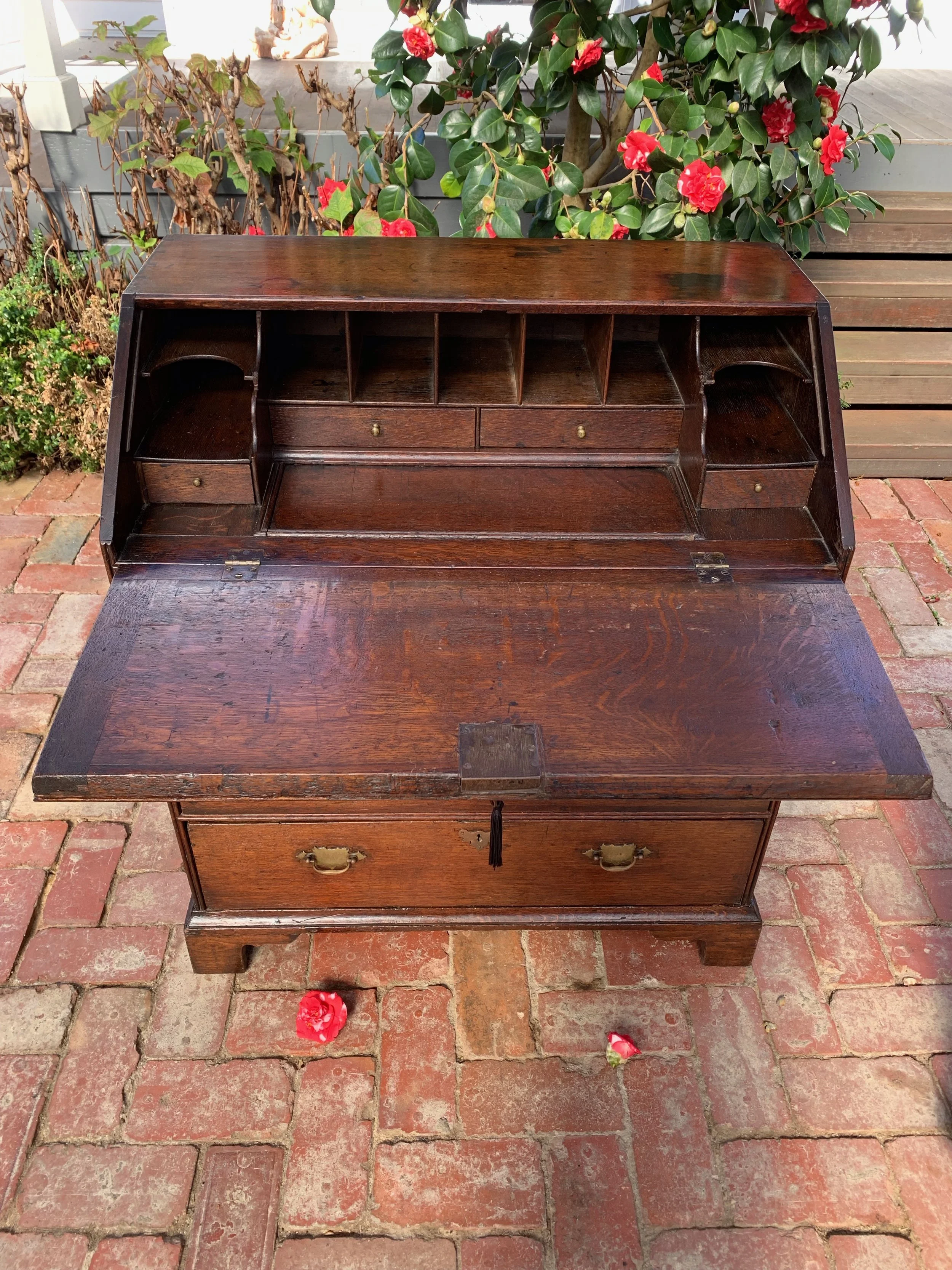 georgian oak bureau