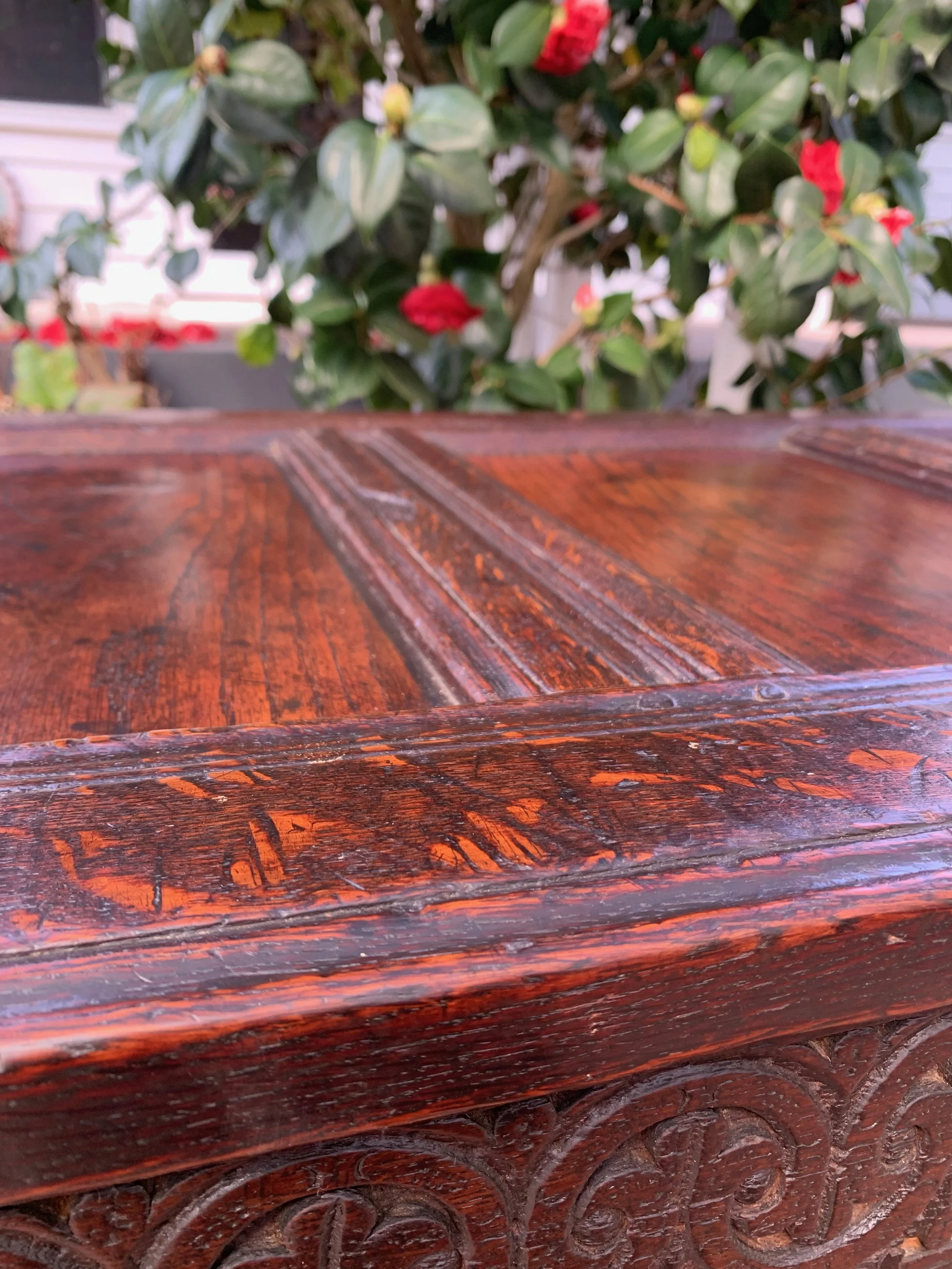 antique english oak coffer