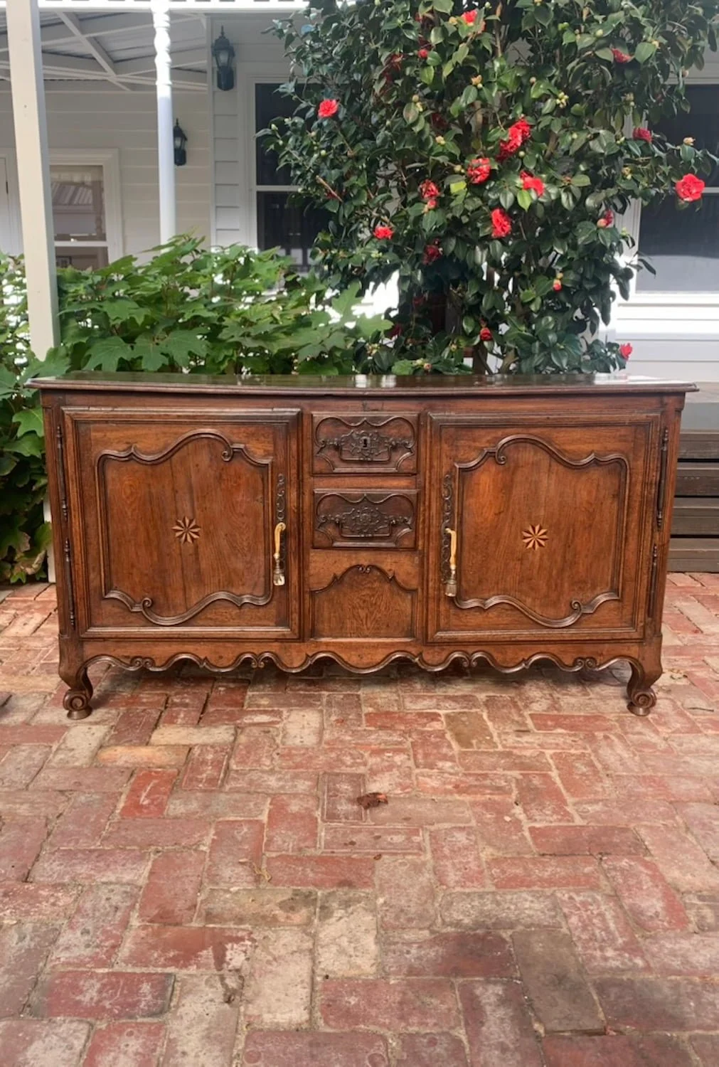 French Provincial Oak Enfilade Buffet, c.1760
