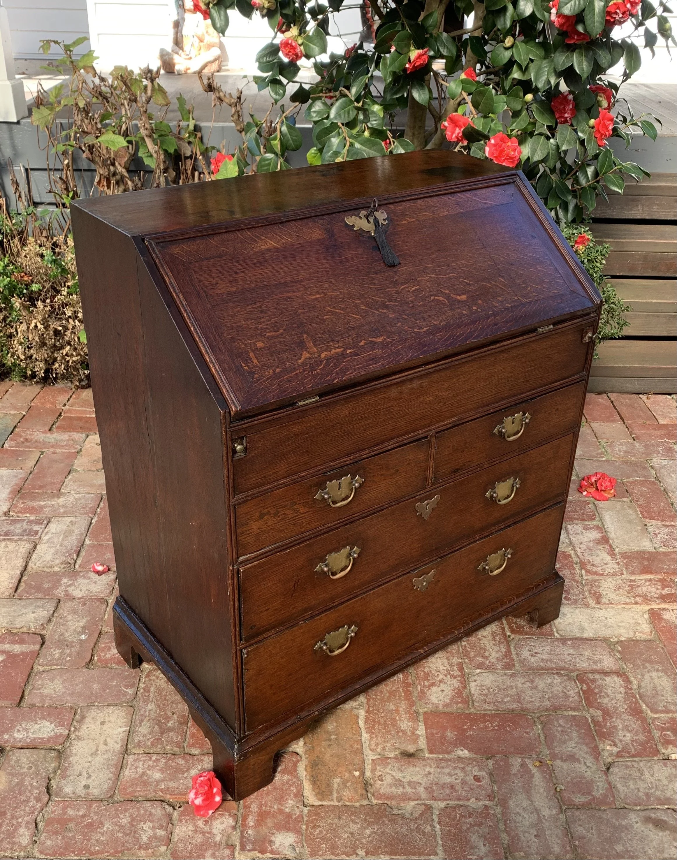georgian oak bureau