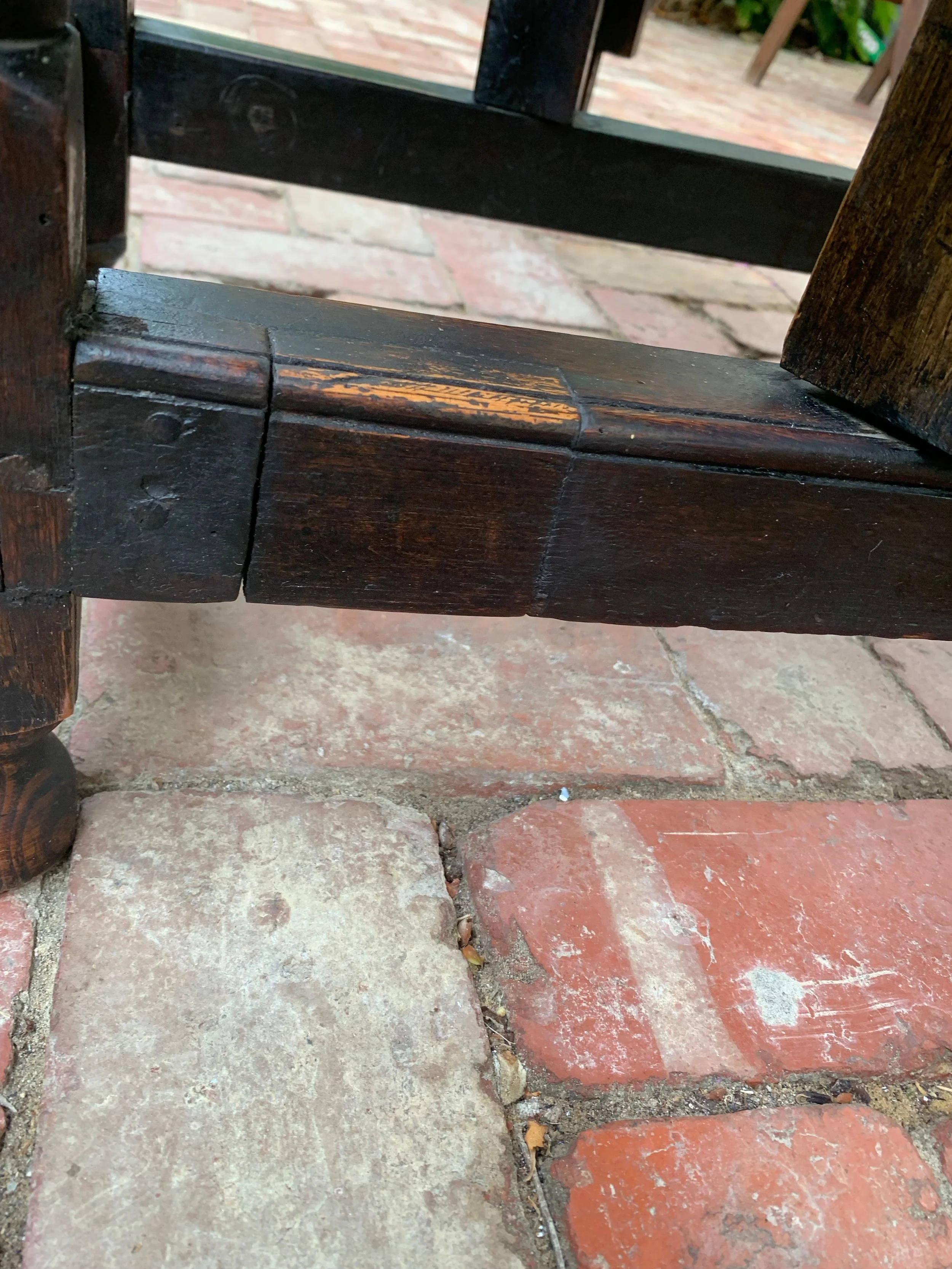 William & Mary oak gate leg table