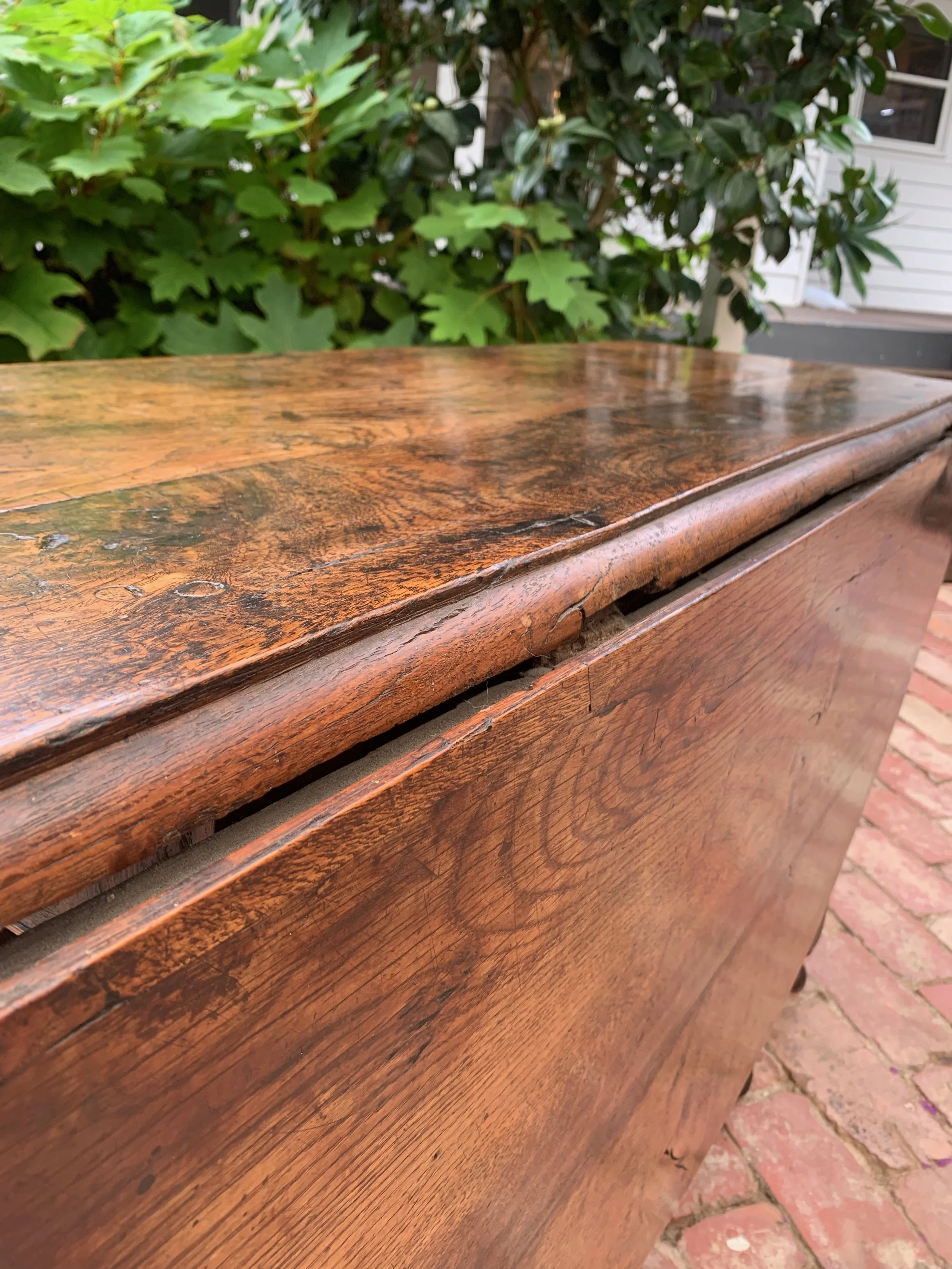 William & Mary oak gate leg table