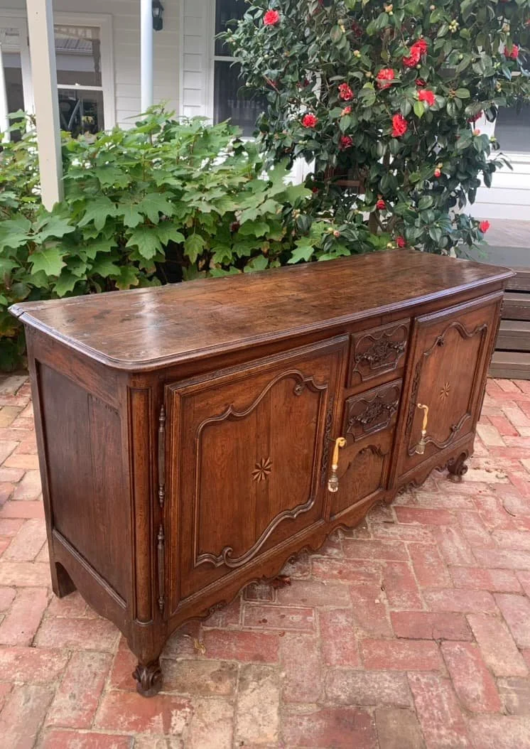 French Provincial Oak Enfilade Buffet, c.1760