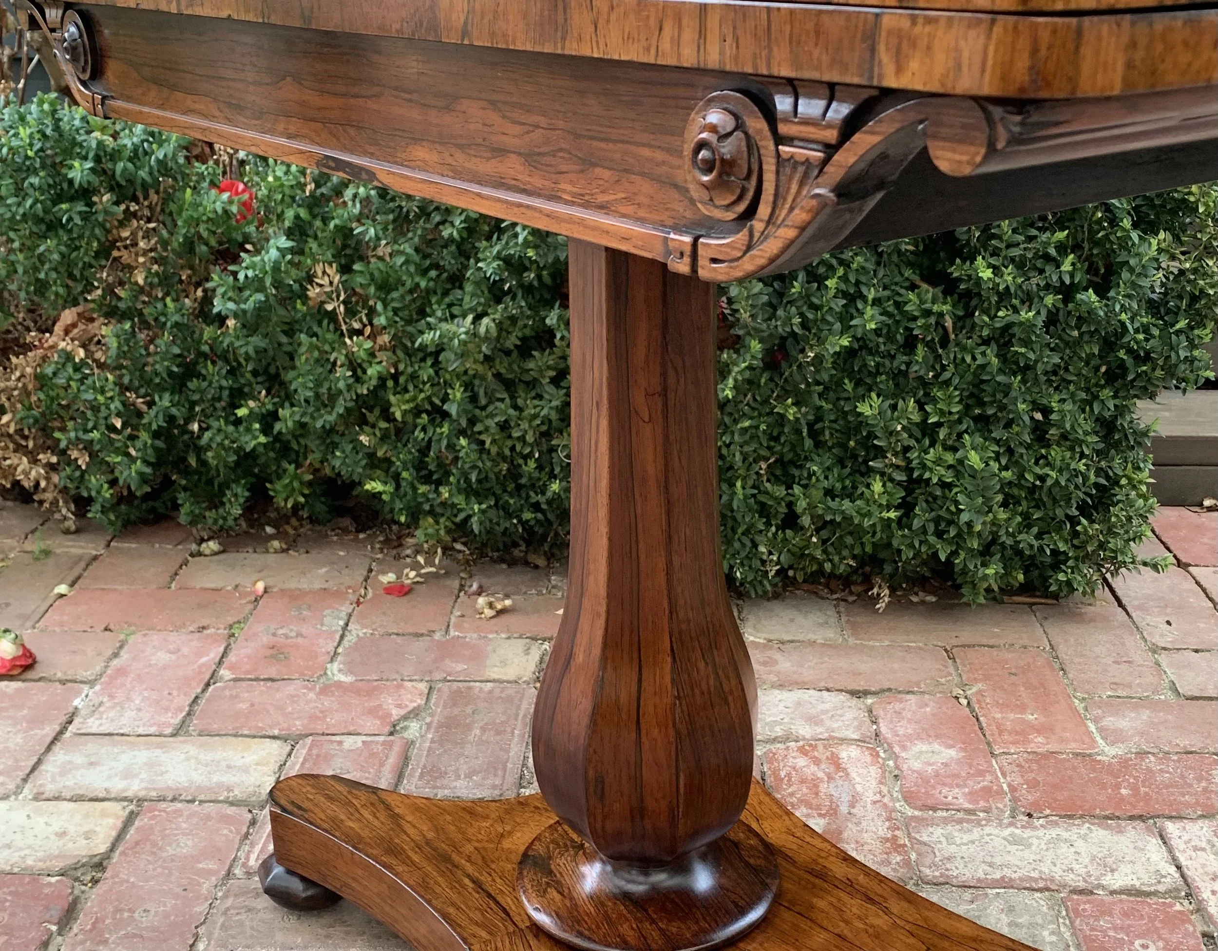 william iv card table