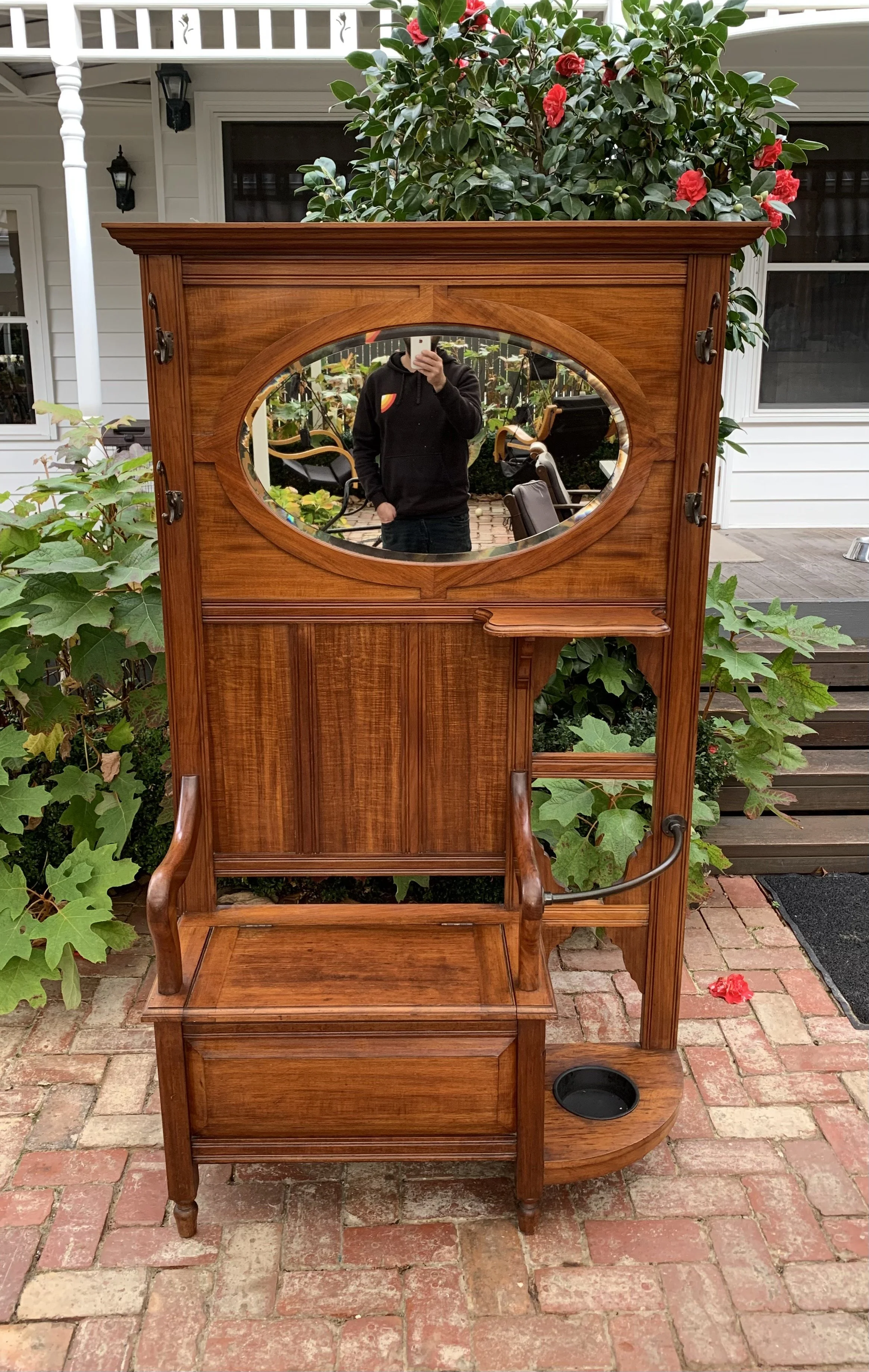 Australian Blackwood Hall Stand C.1910 (SOLD) — Tim Frankenburg Antiques
