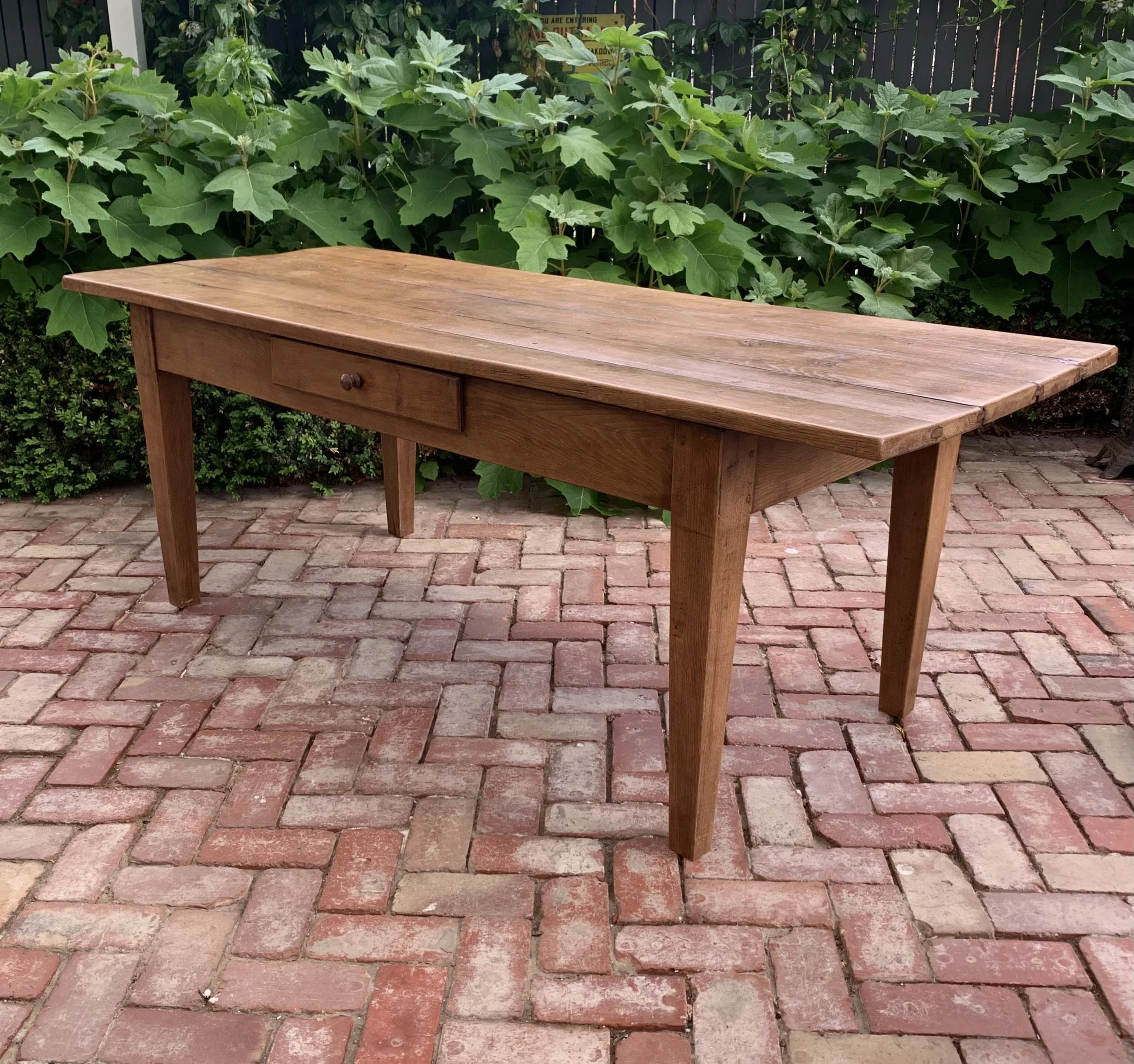 French Provincial Oak Farmhouse Table