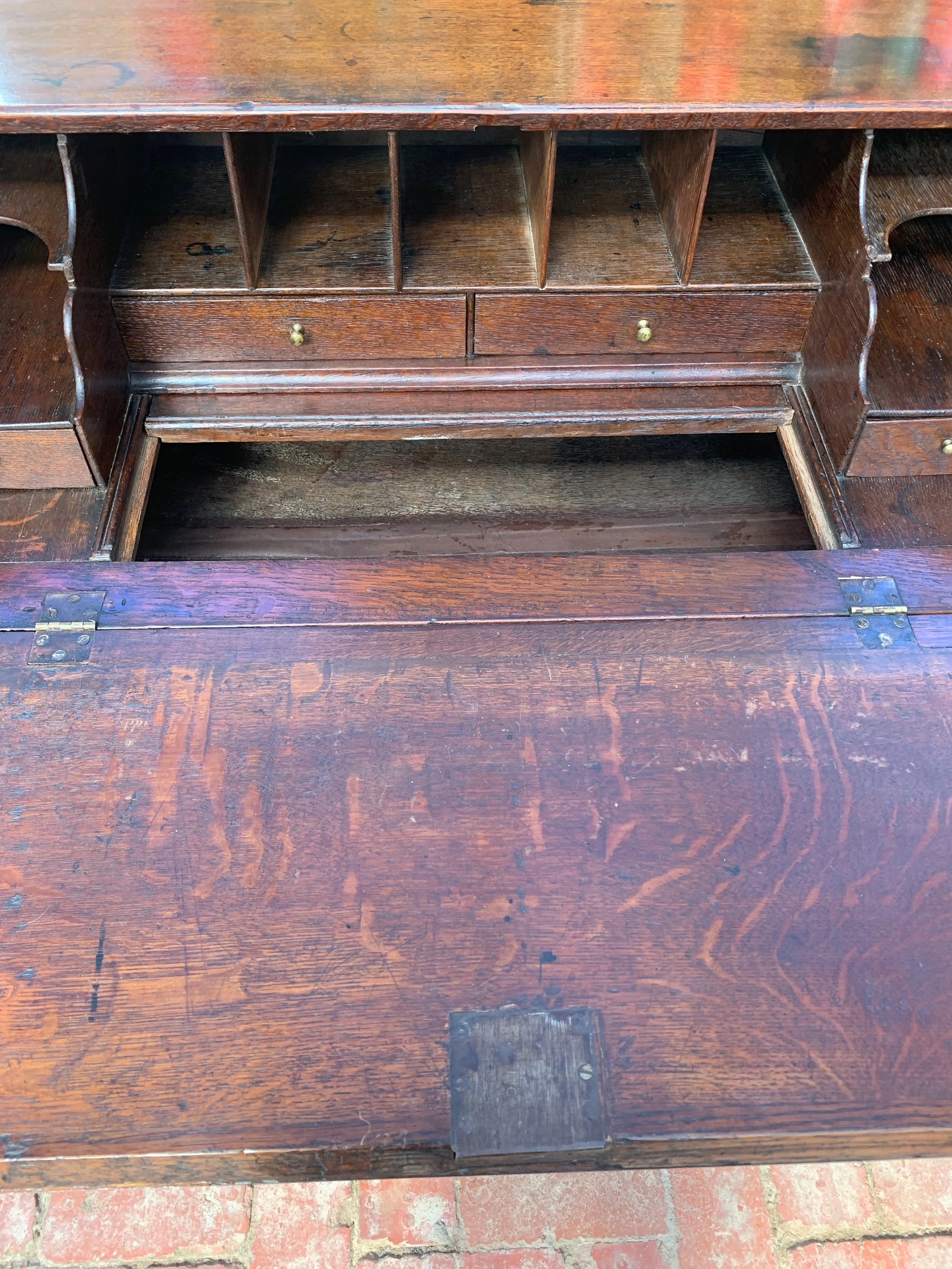 georgian oak bureau