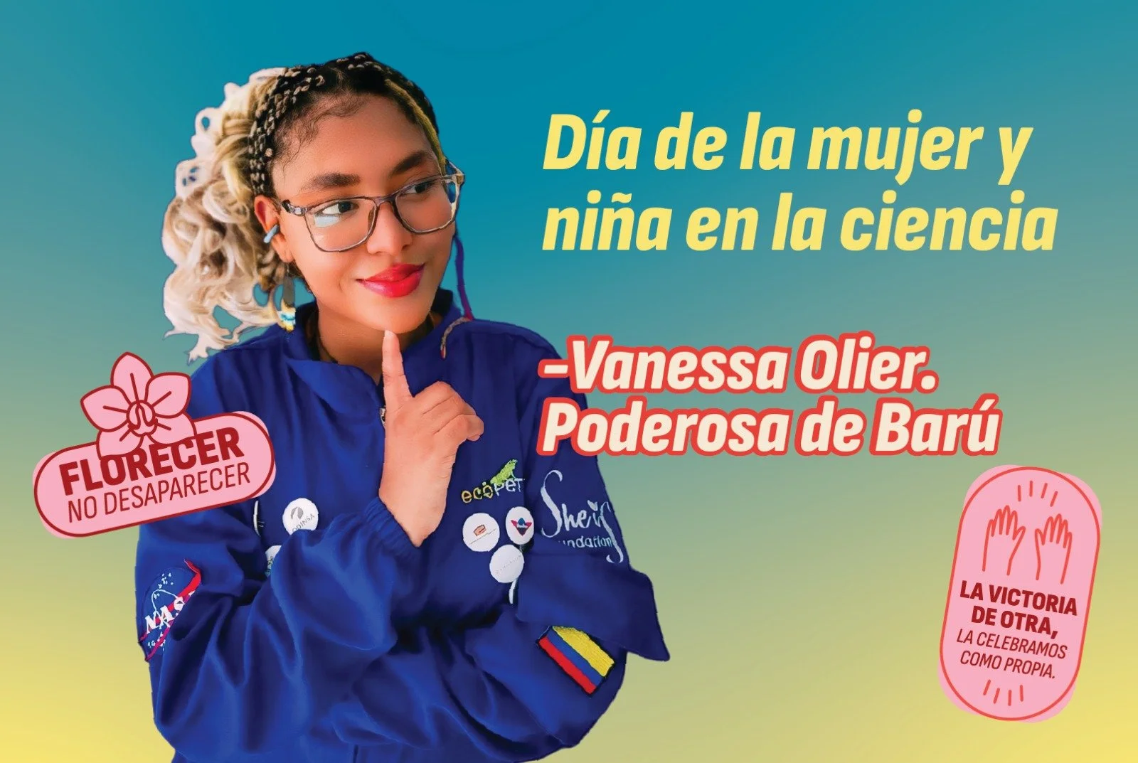  “tener acceso a las ciencias, nos permite no sólo ser referentes para más niñas, sino también, salir del ciclo de ser invisible para ser invencible”