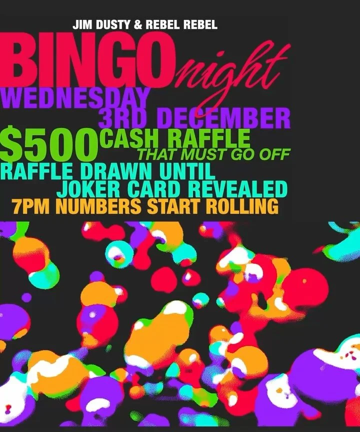 Last bingo of the year! Mark ya calendars you don&rsquo;t want to miss this one, Dan has decided the $500 must go so some lucky winner will be taking home the cash money 🤑 walk-ins only so come in early to secure a good spot, kitchen open from 4 &am