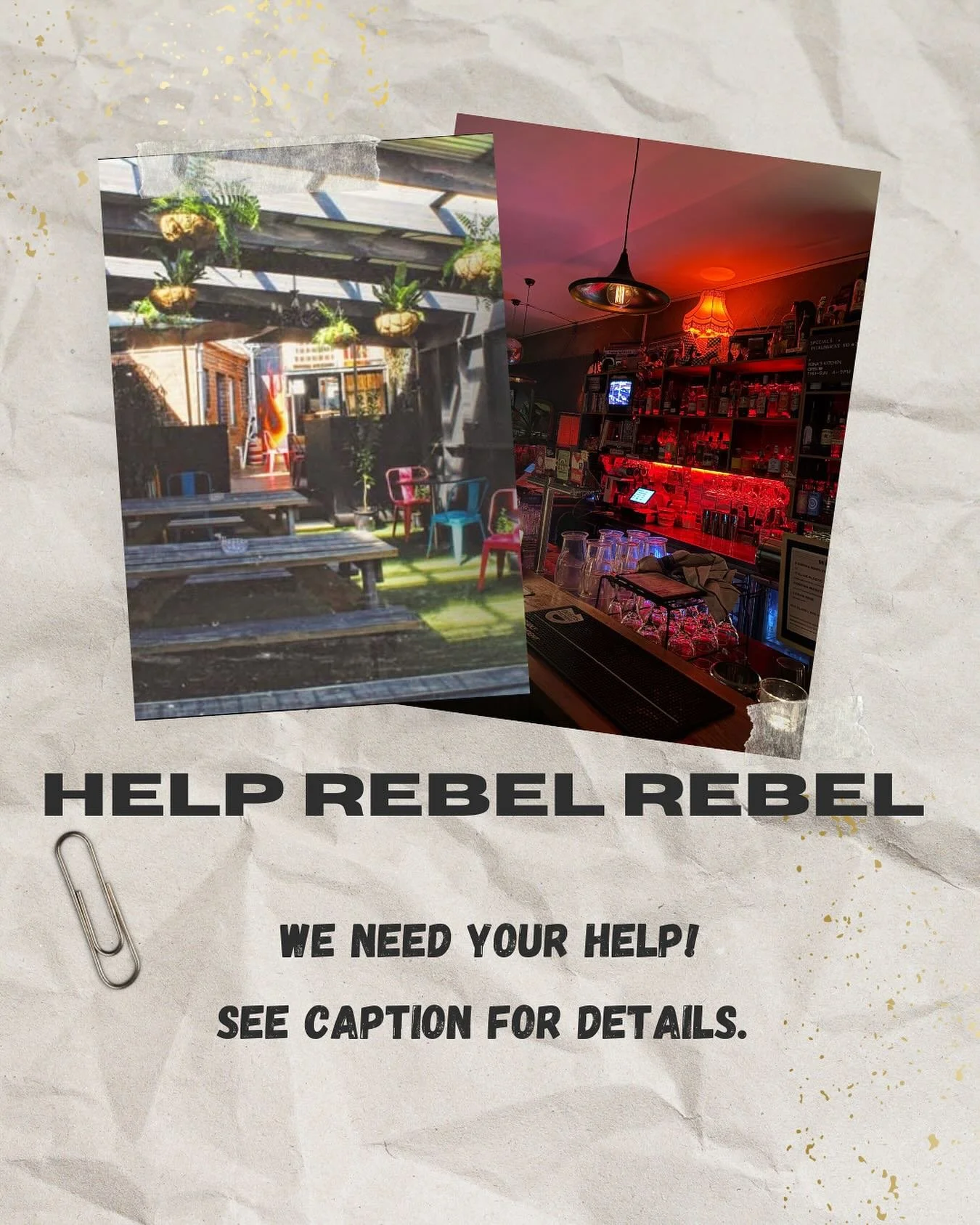 Hello, as you are probably well aware, the hospitality industry is massively at threat right now. Local bars, restaurants and cafes are dropping like flies.&nbsp; 
Preston is a vibrant area, bustling with activity. It&rsquo;s an exciting neighbourhoo