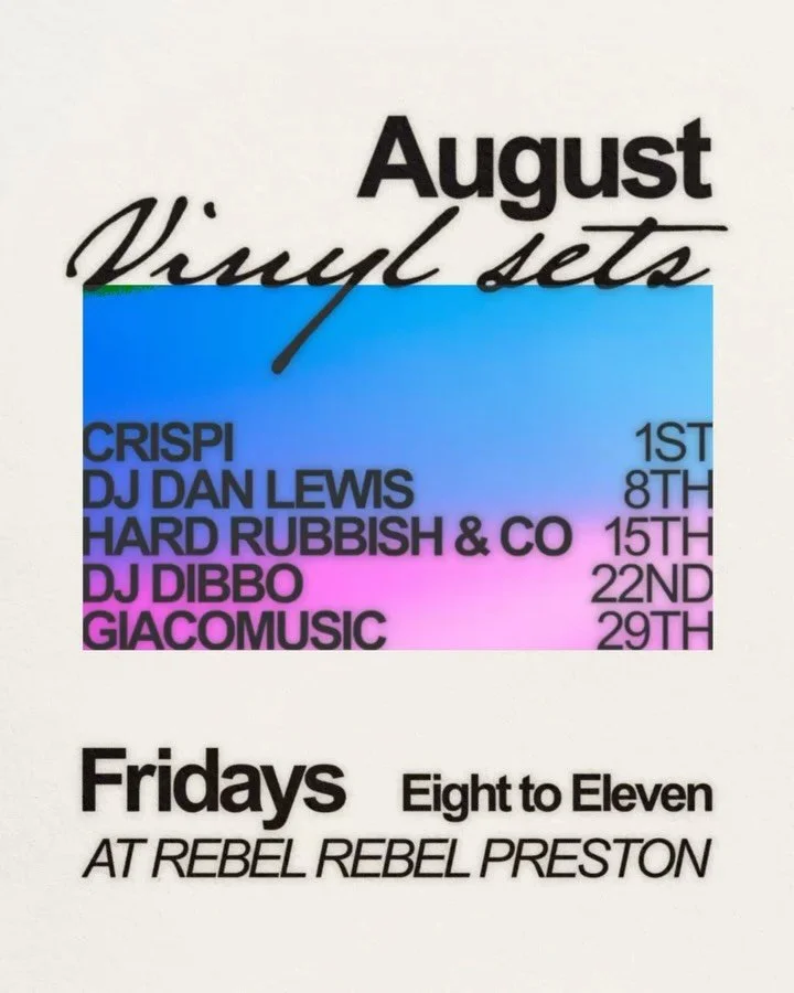 August schedule announcement, let there be DJs 🔥 every friday here spinning music on the magic turning tables. Bonus piccy of Tony, double tap your screen to give him a pat 😌
