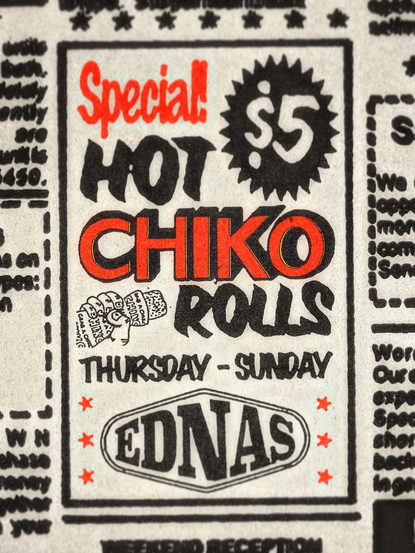 hot chiko rolls now at Rebel Rebel courtesy of Edna&rsquo;s 🔥 come grab one tonight or this weekend ! we&rsquo;ve got ample heat, mulled wine, and $10 pints 🍻
