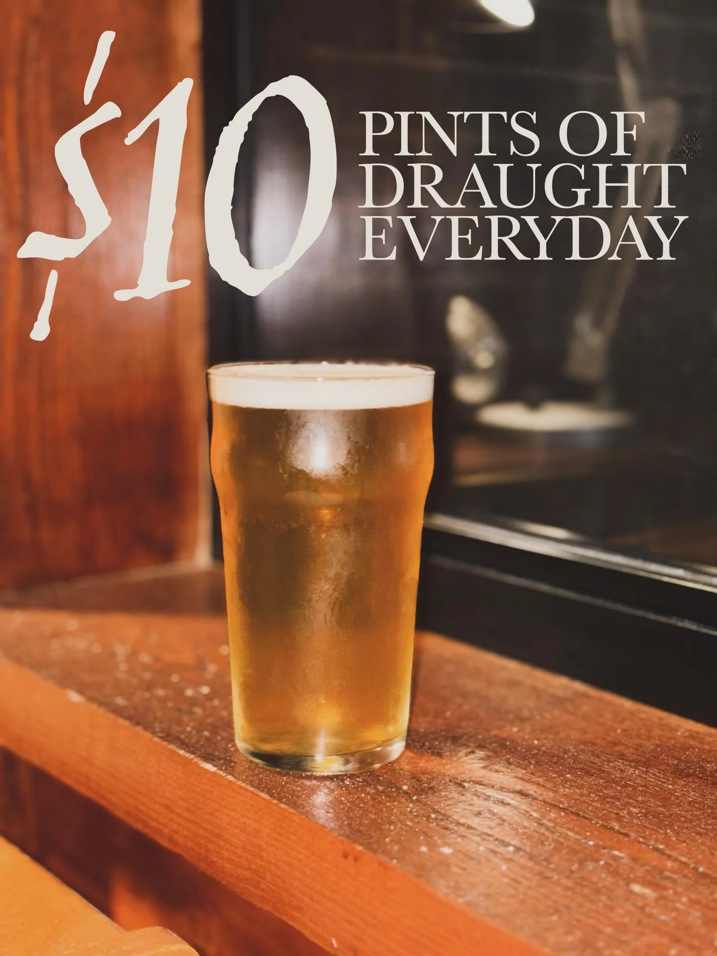New year and another post advertising the fact that we have $10 pints of our house draught available everyday!  Get in while they&rsquo;re still around 🌞 bar is open 7 days and the kitchen is open thursday to sunday 🍔