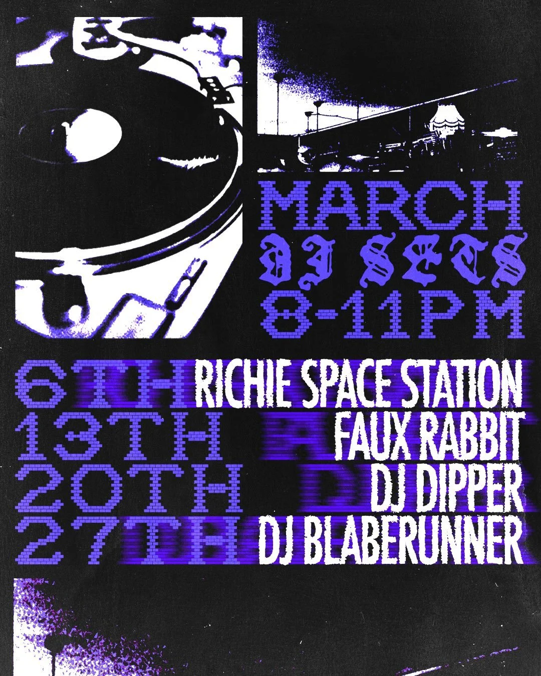 Don&rsquo;t change ya clocks yet, tune in Fridays this month 8-11pm 🪩 this week even features a special shoegaze set by the @richie_vinyldj , also later this month we&rsquo;ve got an art exhibition opening from @jemima_jones_artist ! #march #preston