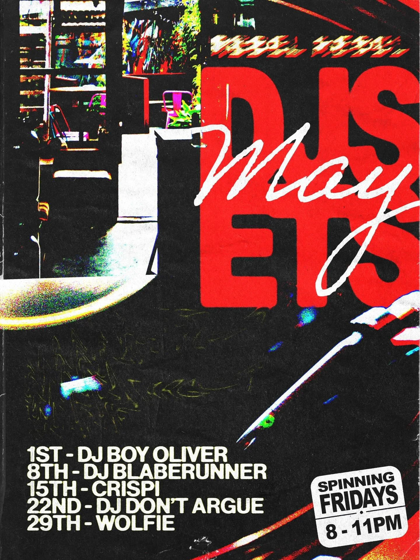 More music this month, DJs spinning records every Friday 8-11pm 🪩 Come through for cheap beer, hot food, and good tunes !