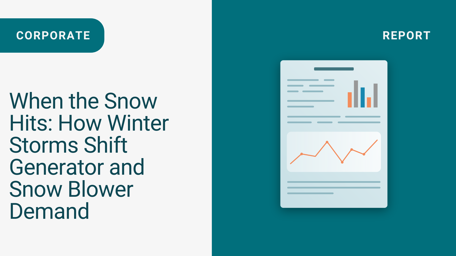 When the Snow Hits: How Winter Storms Shift Generator and Snow Blower Demand