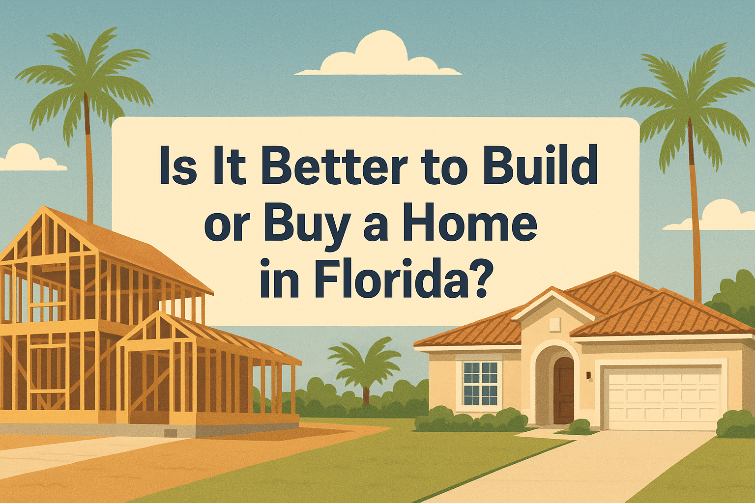 Is It Better to Build or Buy a Home in Florida? A Builder’s Perspective on Cost, Value & Strategy (2025 Guide)