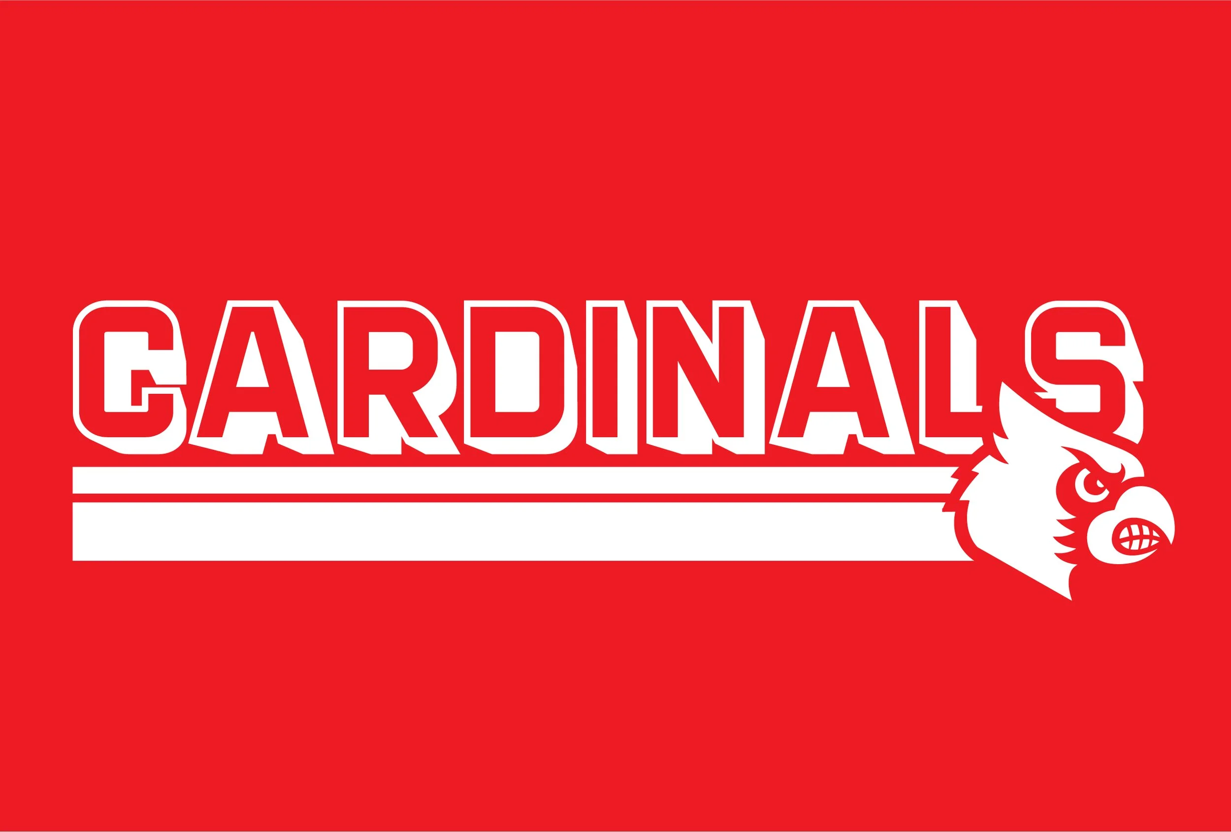 Alma Cardinals Booster Cardinals Stripe Adult — the hex + the hive