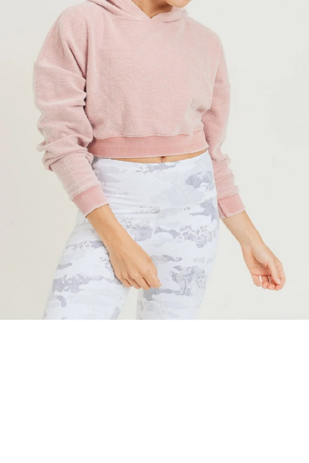 Fuzzy Cropped Hoodie — My Kinda Threads
