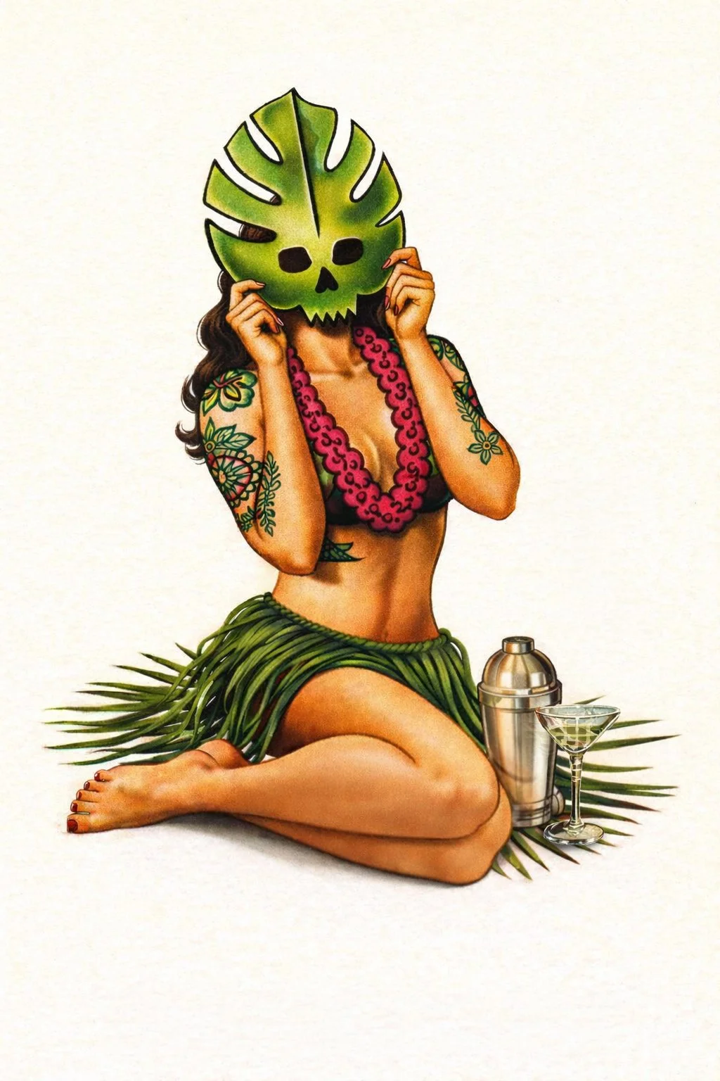 Hula girl with leaf mask.jpg