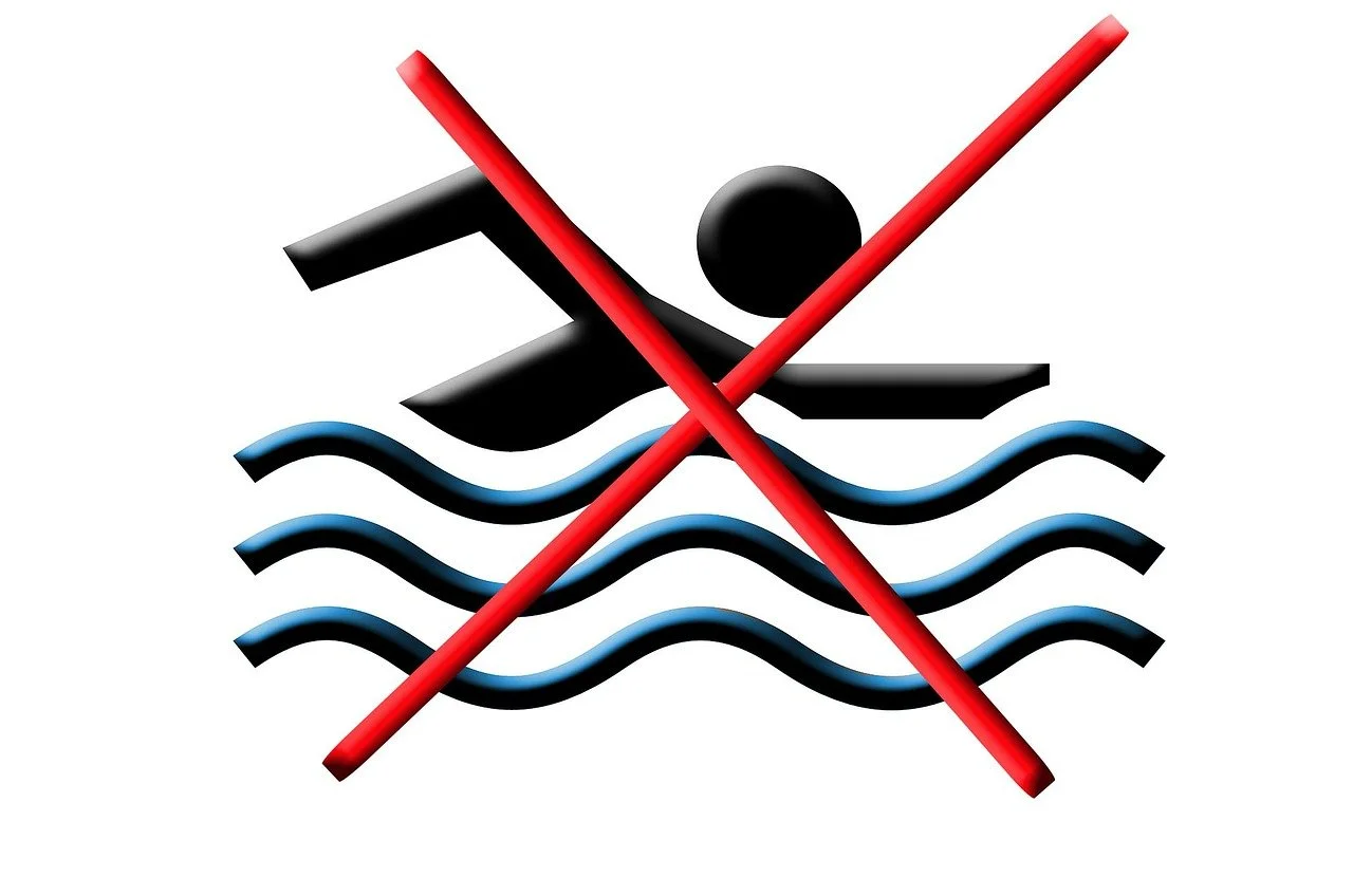 No swim zone graphic