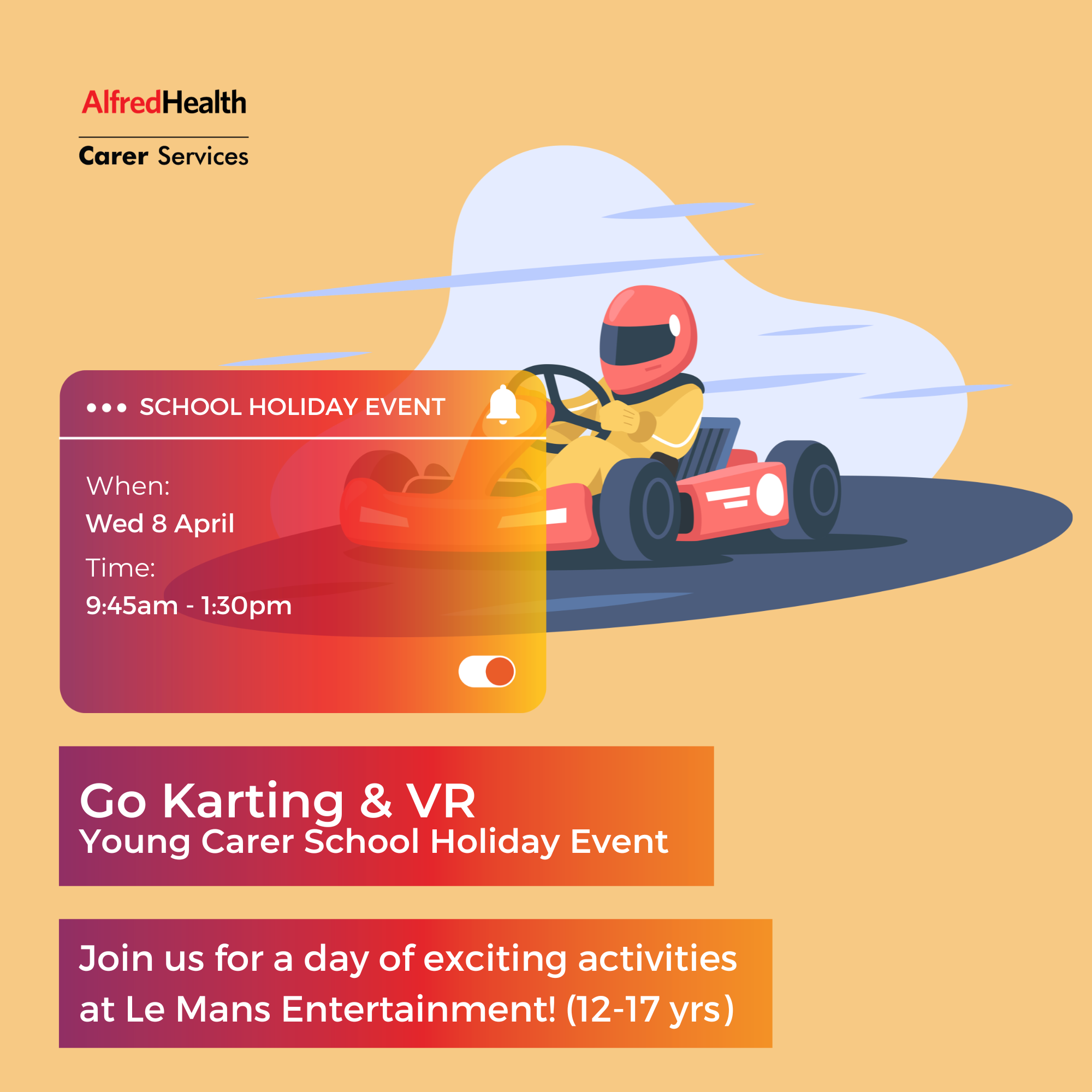Go-Karting &amp; VR [Ages 12-17] - April