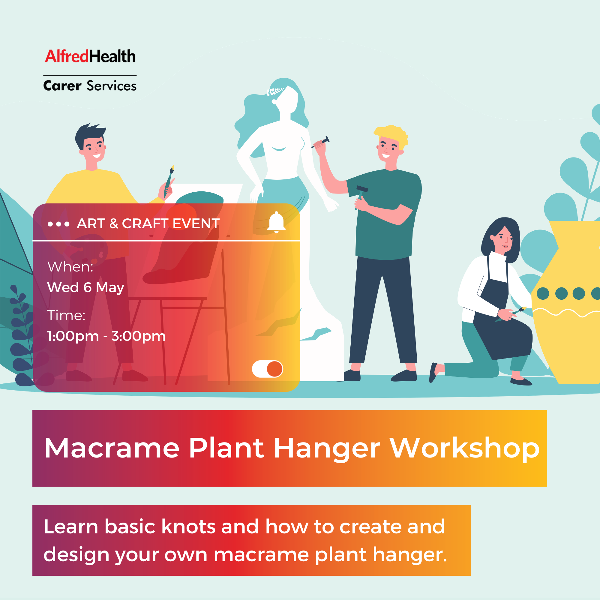 Macrame Plant Hanger Workshop