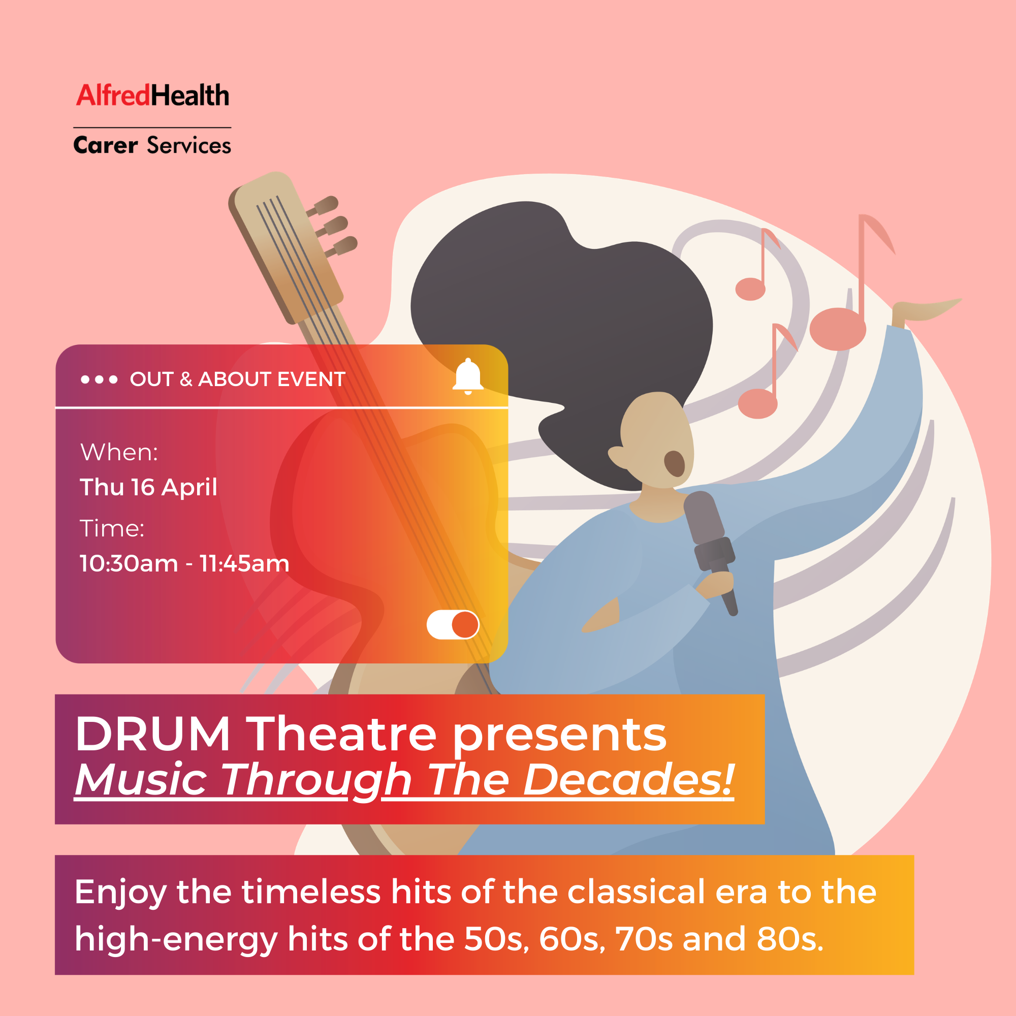 DRUM Theatre presents: Music Through the Decades