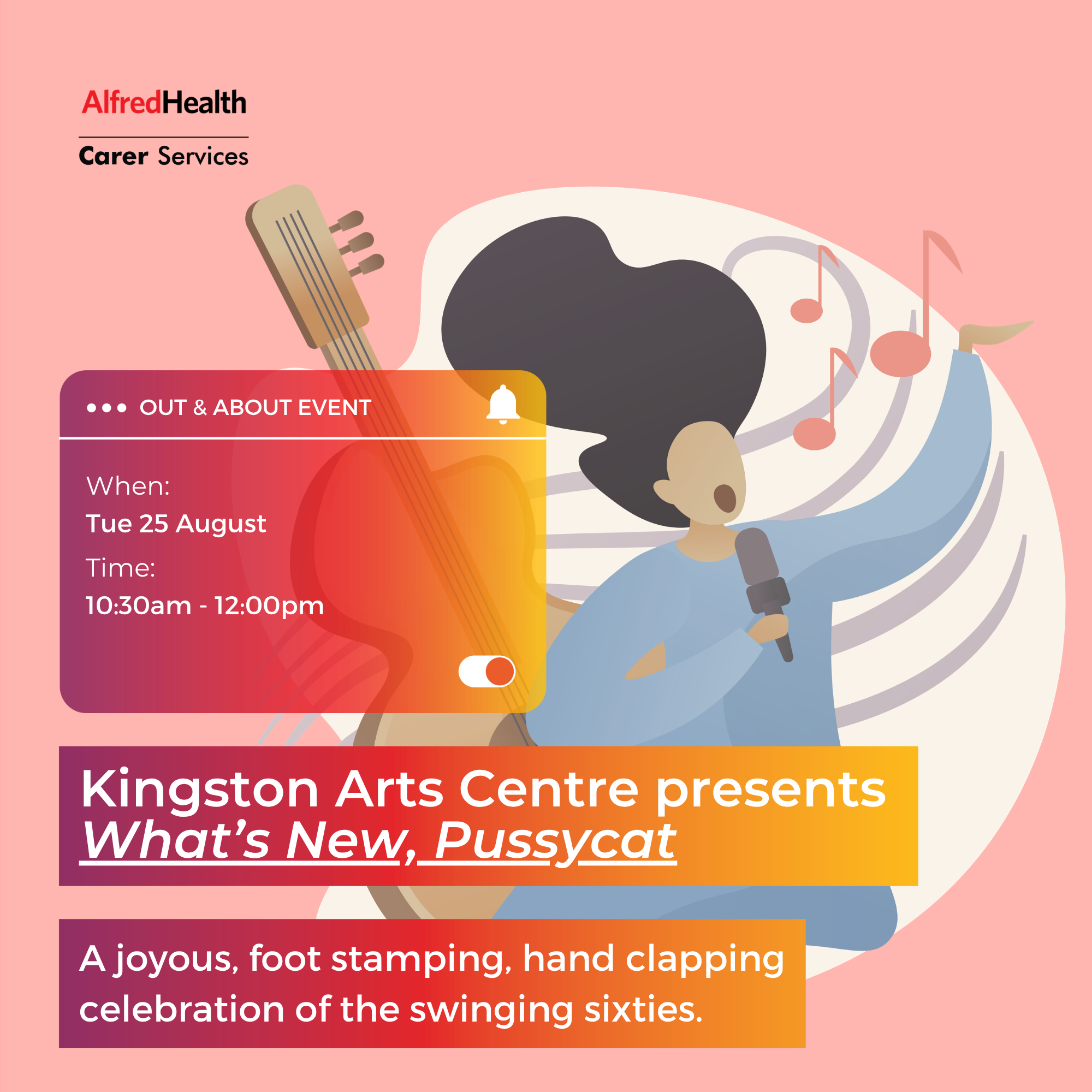 Kingston Arts Centre presents: What’s New, Pussycat