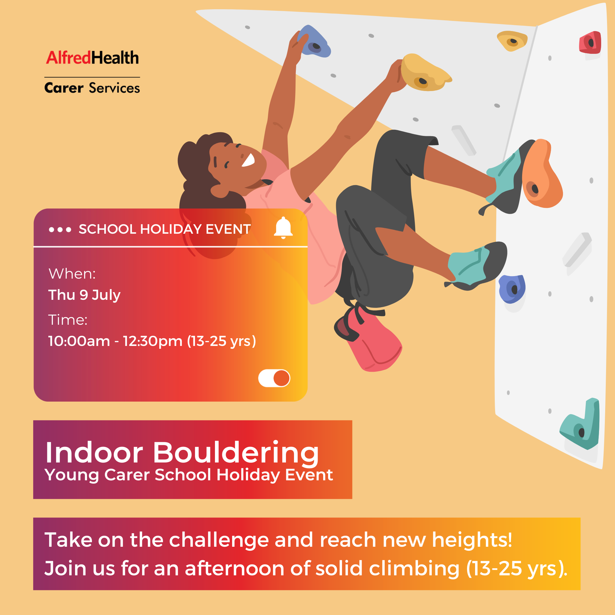 Indoor Bouldering [Ages 13-25] - July