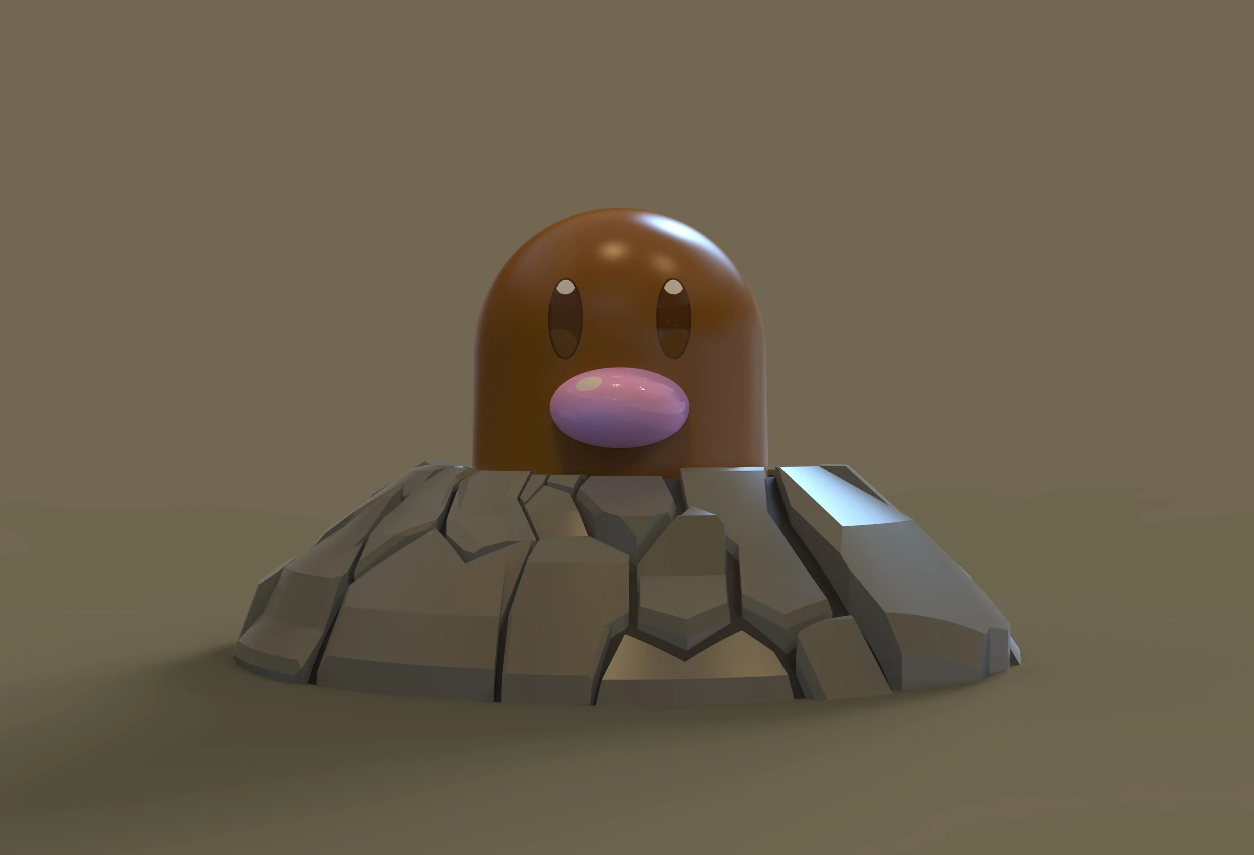 Diglett (plastic mix) - front - indoors - gray background.73.jpg